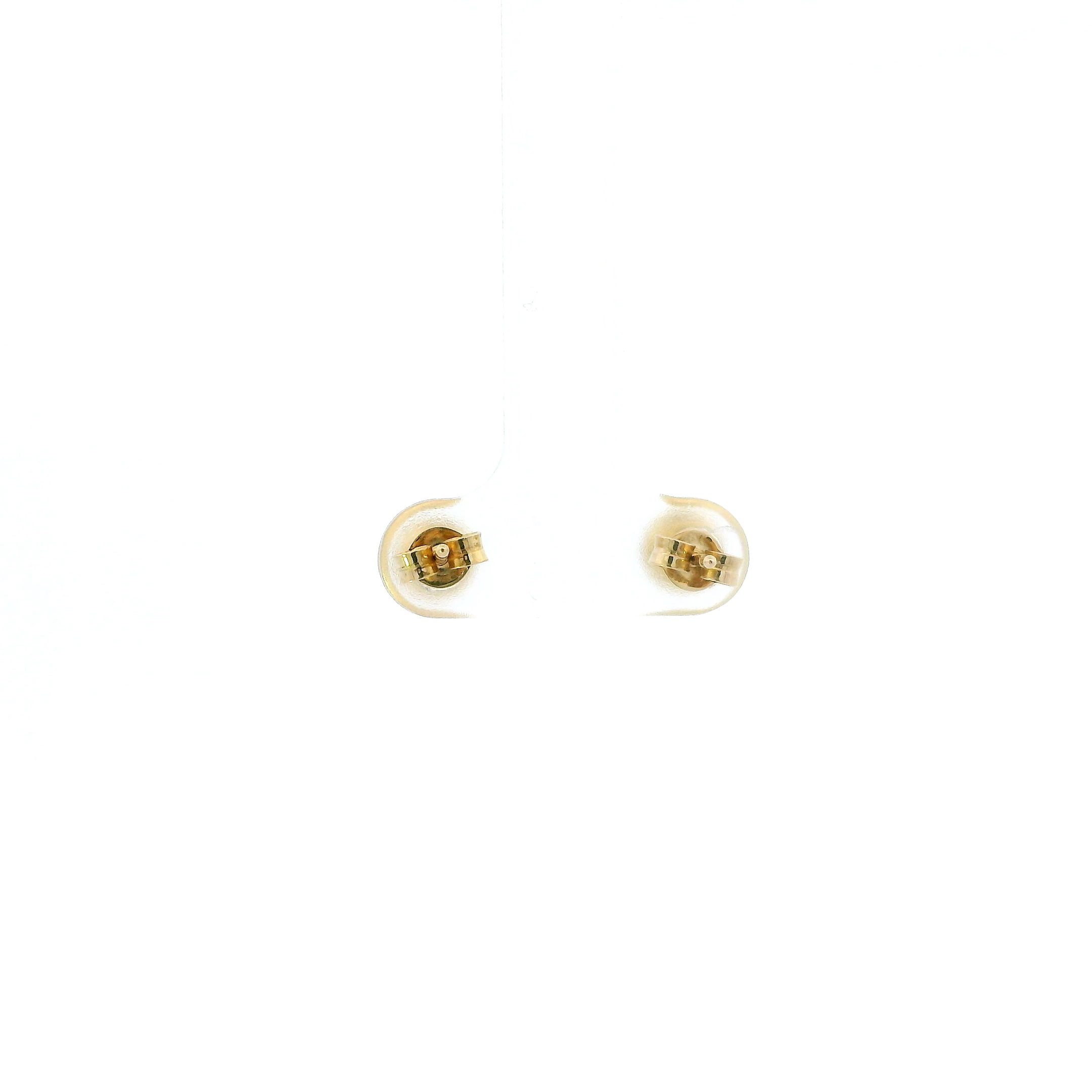 14K Yellow Gold Round Ball Stud Earrings