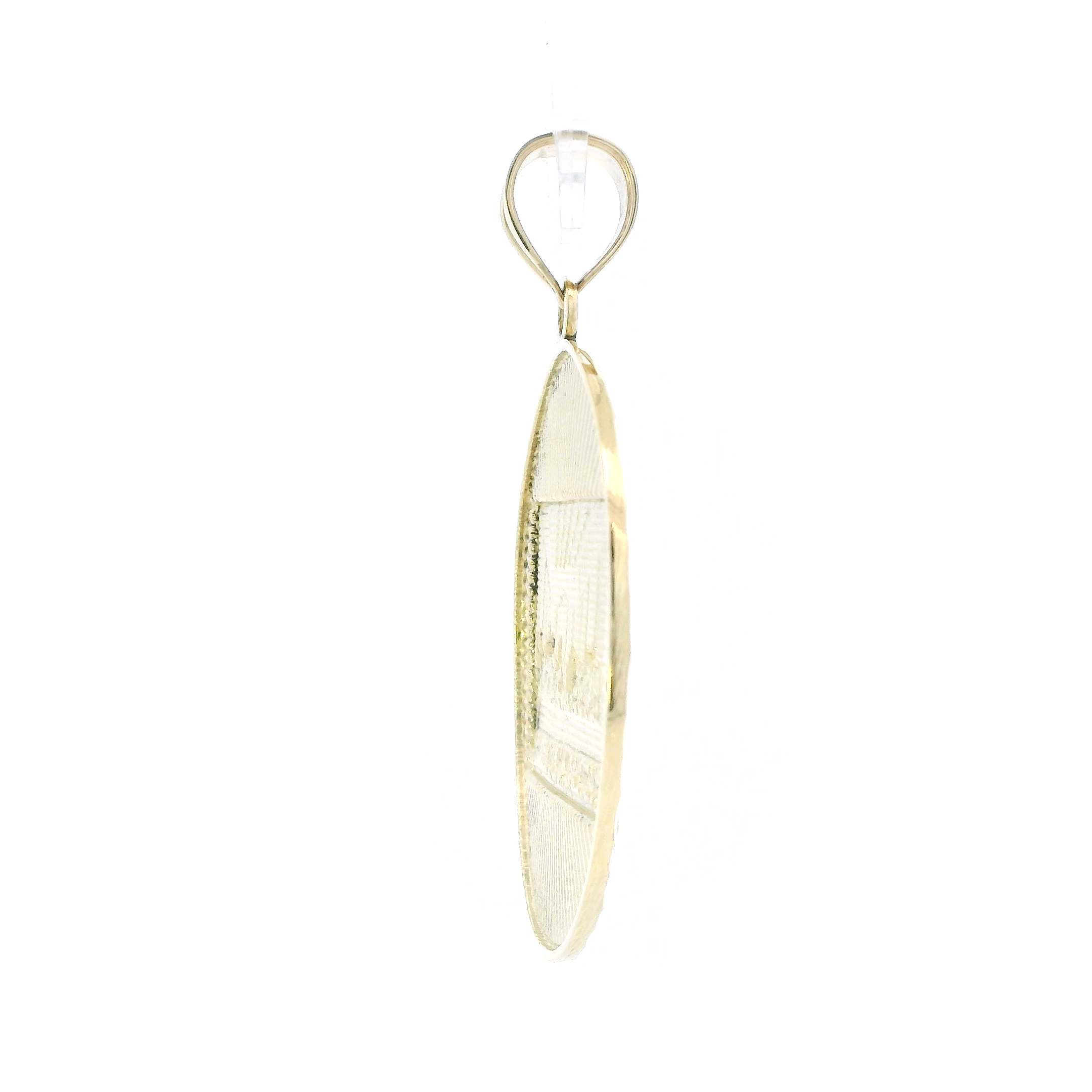 10K Yellow Gold Diamond Cut Last Supper Pendant