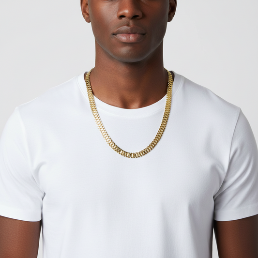 10K Yellow Gold 30" Hollow Rolex Chain