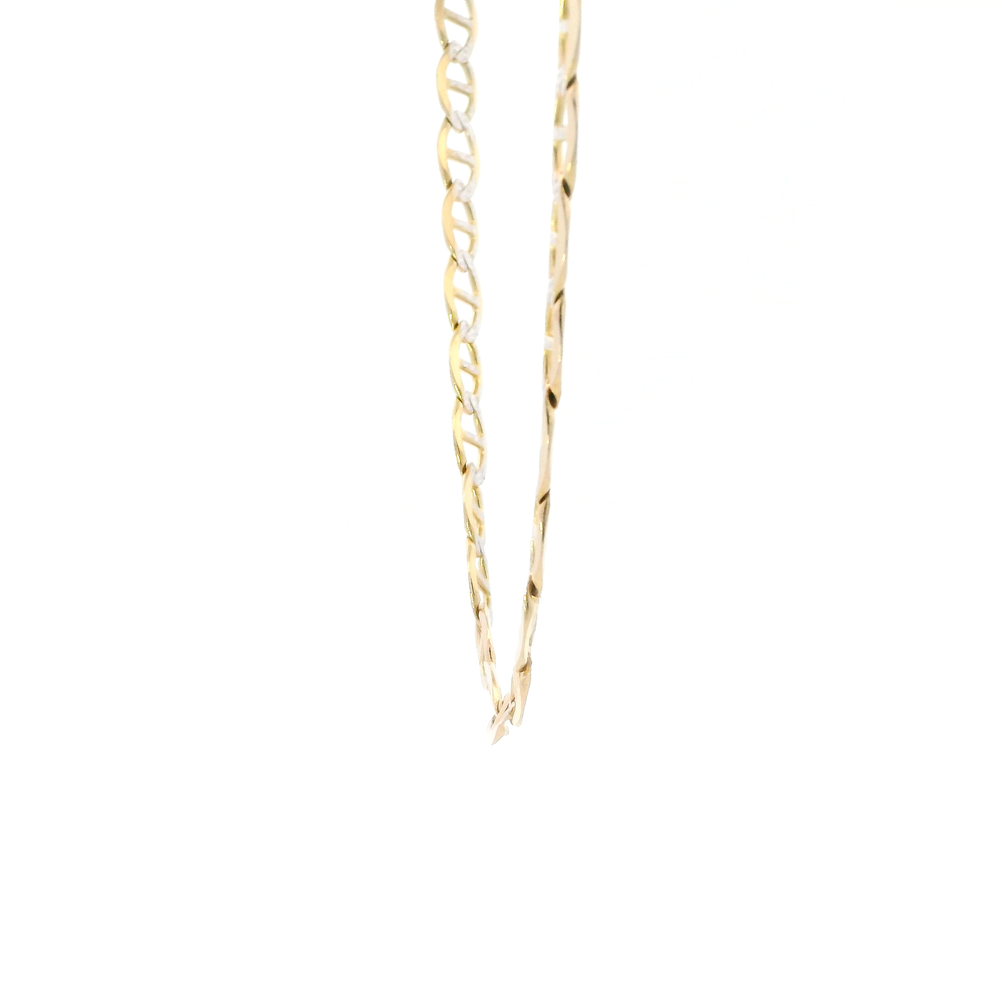14K Yellow Gold 23.5" Diamond Cut Mariner Chain