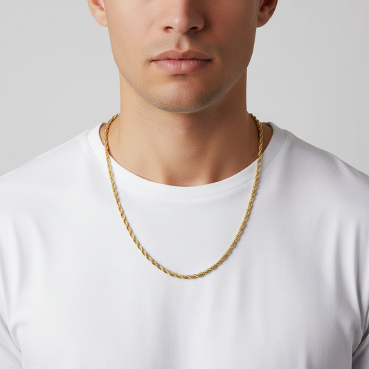 14K Yellow Gold 30" Rope Chain