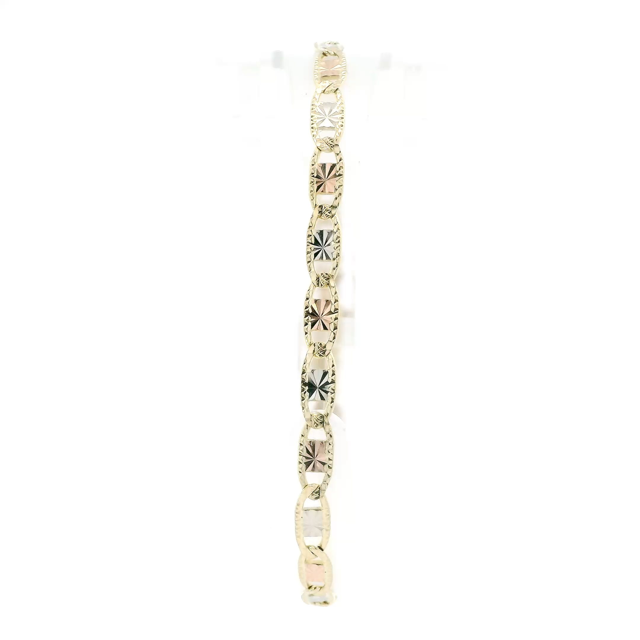 14K Tri Color Gold 7.5