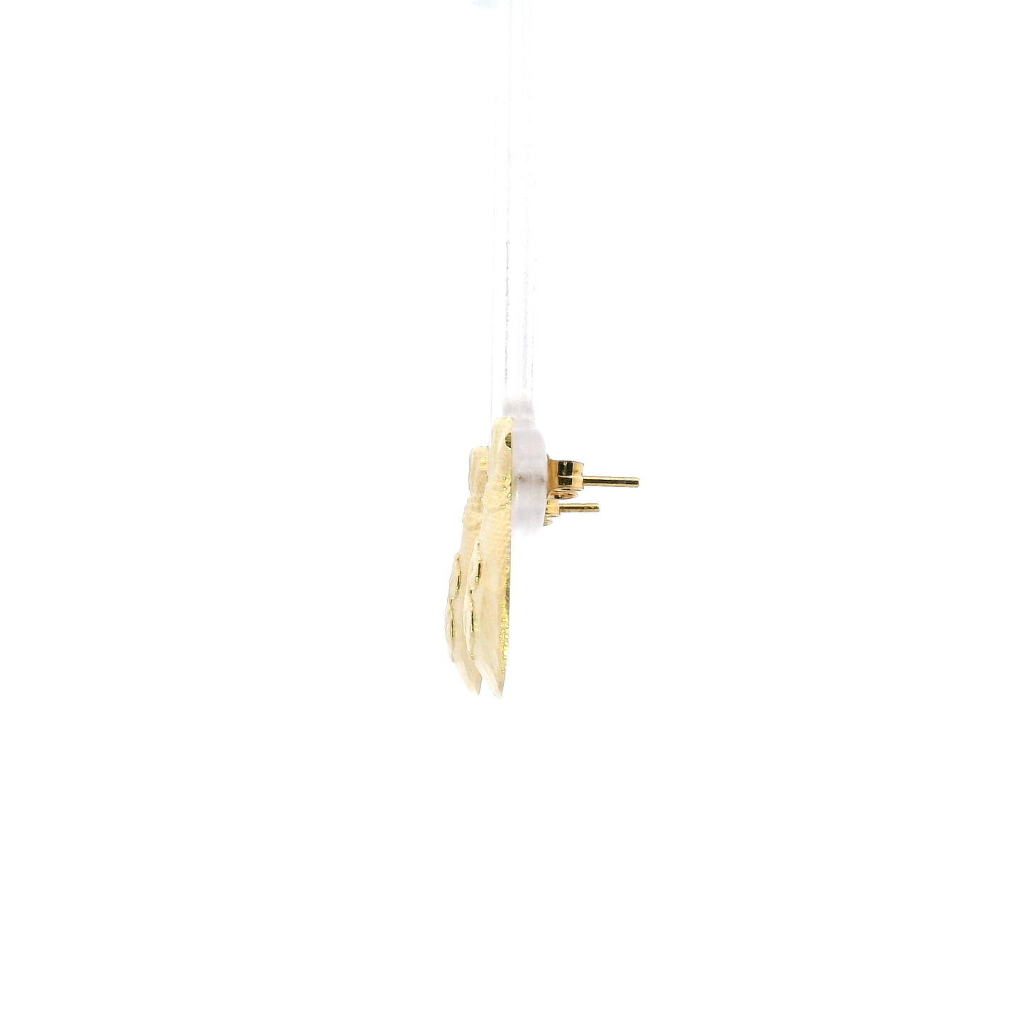 10K Yellow Gold Money Bag Stud Earrings