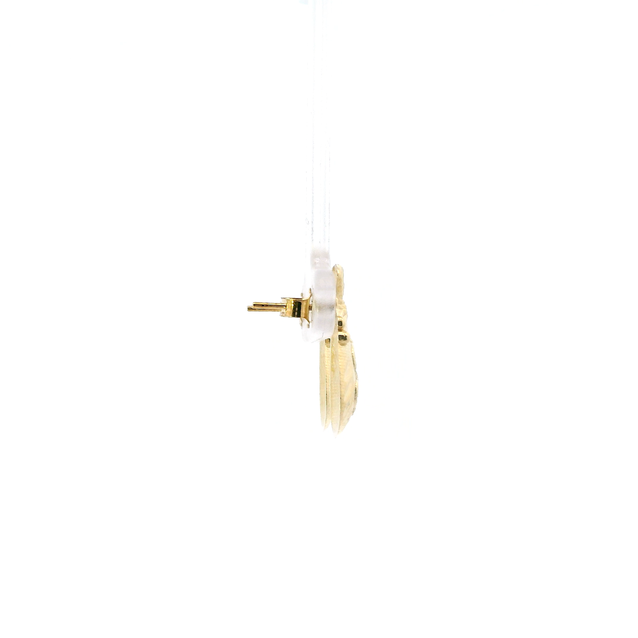 10K Yellow Gold Money Bag Stud Earrings