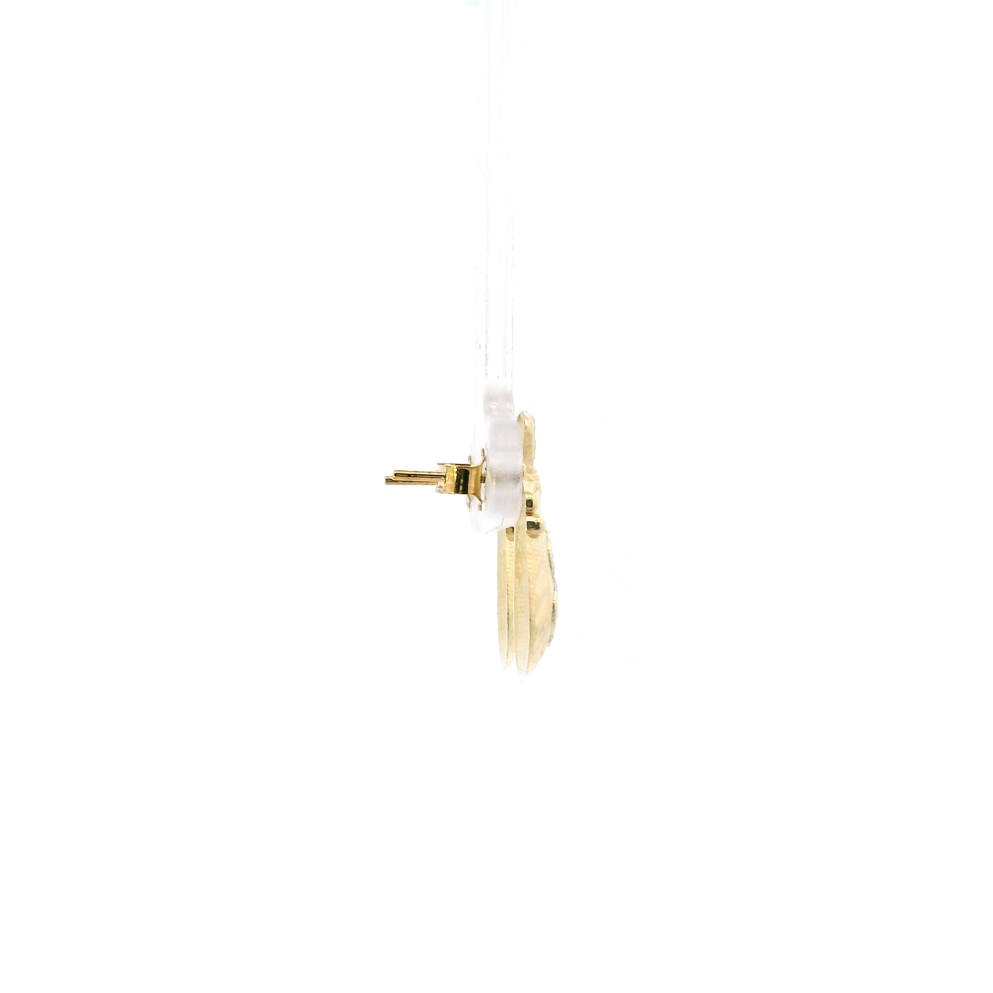 10K Yellow Gold Money Bag Stud Earrings