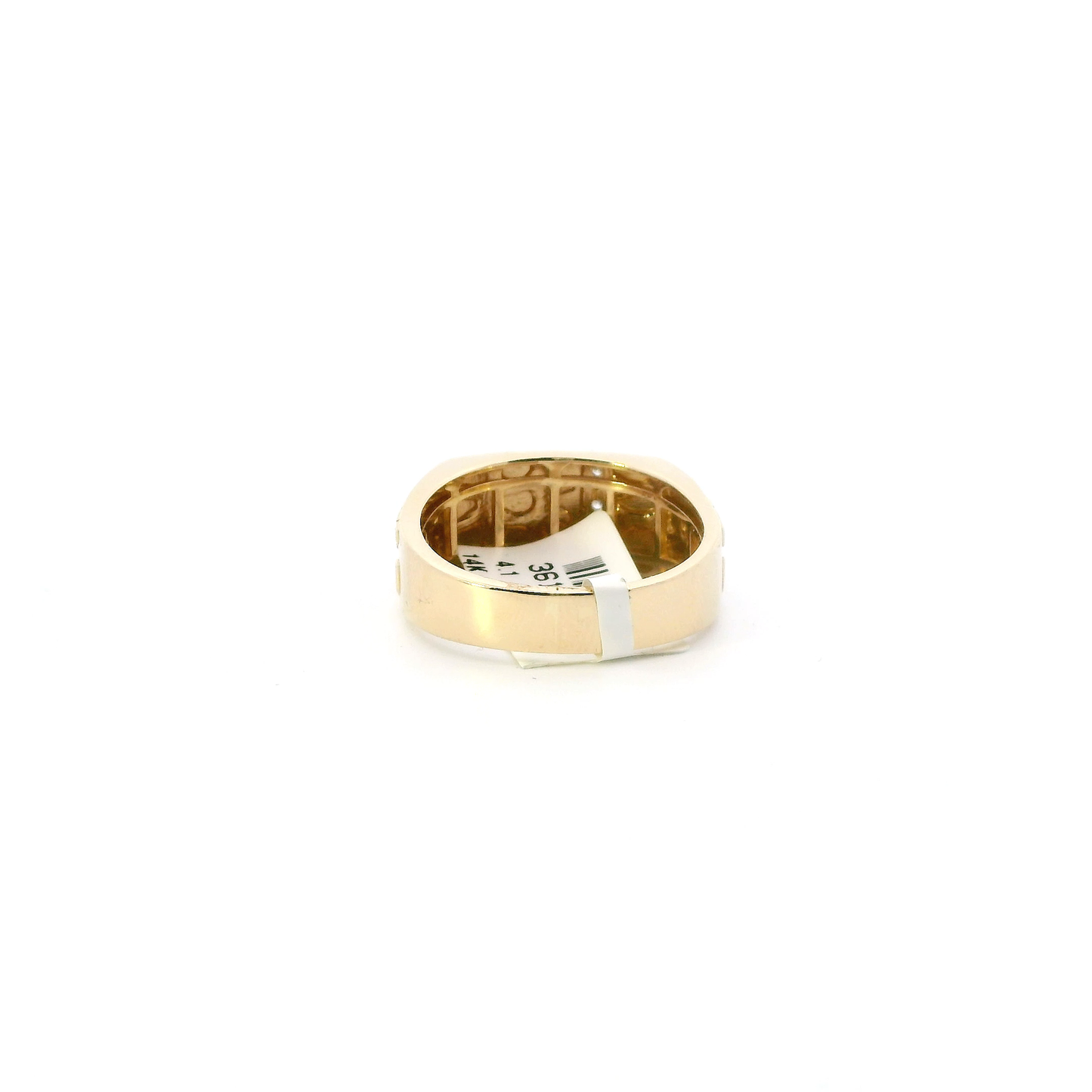 14K Yellow Gold Diamond Nugget Ring - 0.03ct