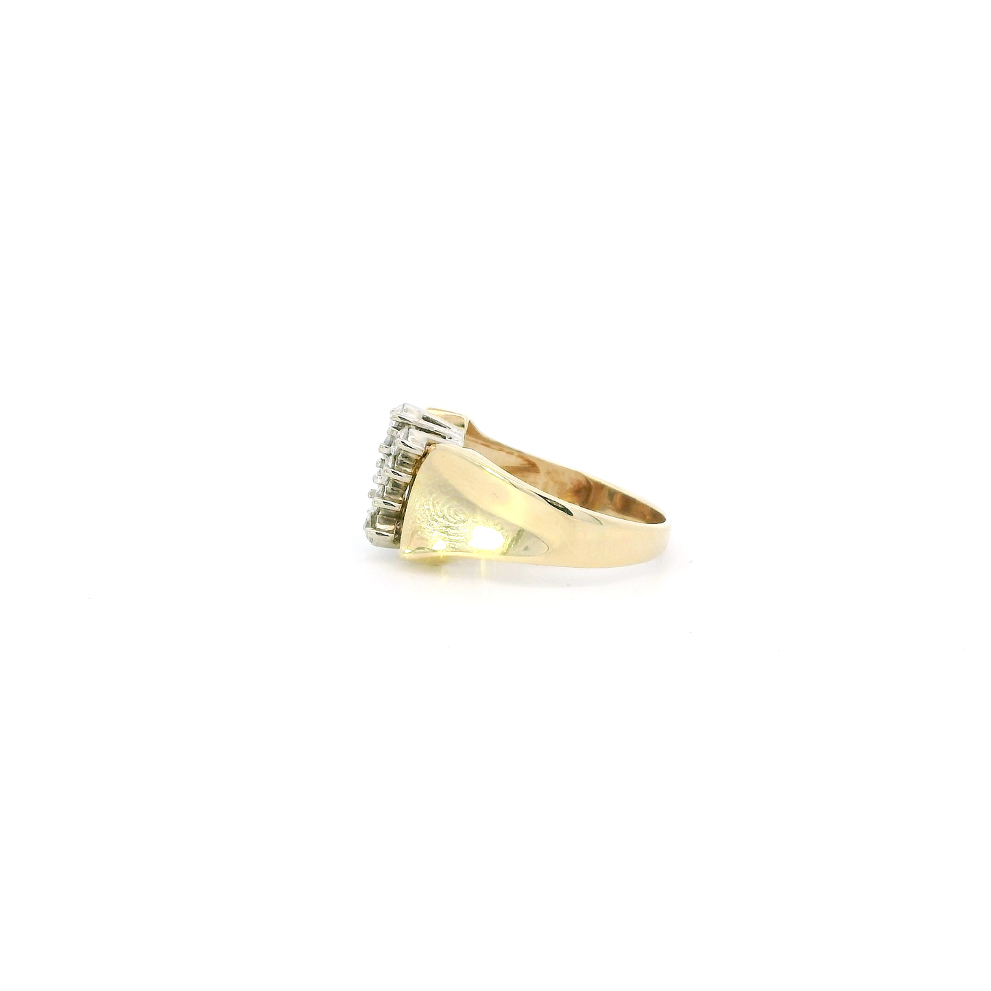 10K Yellow Gold Diamond Womens Ring - 0.47ct