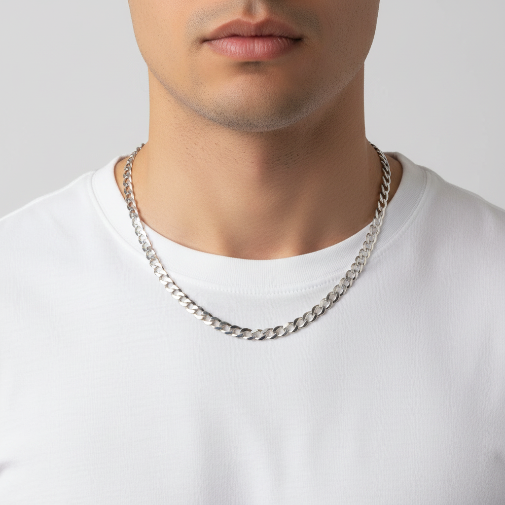 Sterling Silver 24' Curb Chain