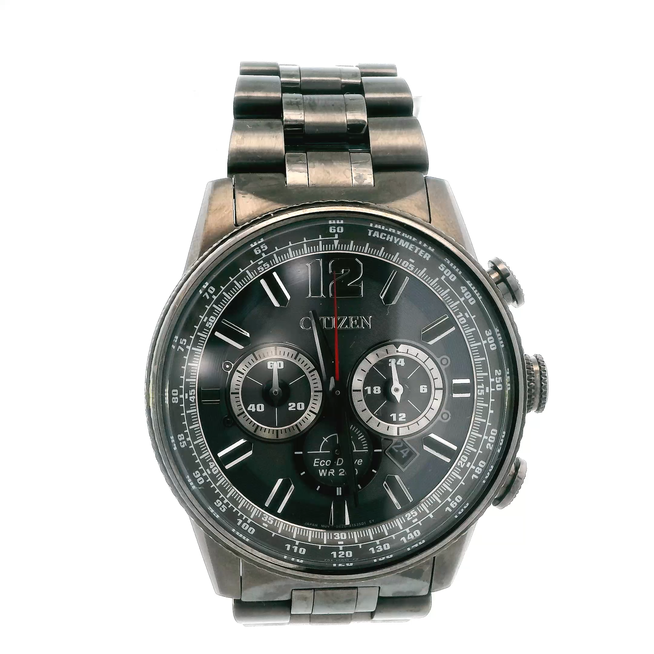 Citizen Nighthawk Eco Drive Chronograph Mens Wristwatch - CA4377