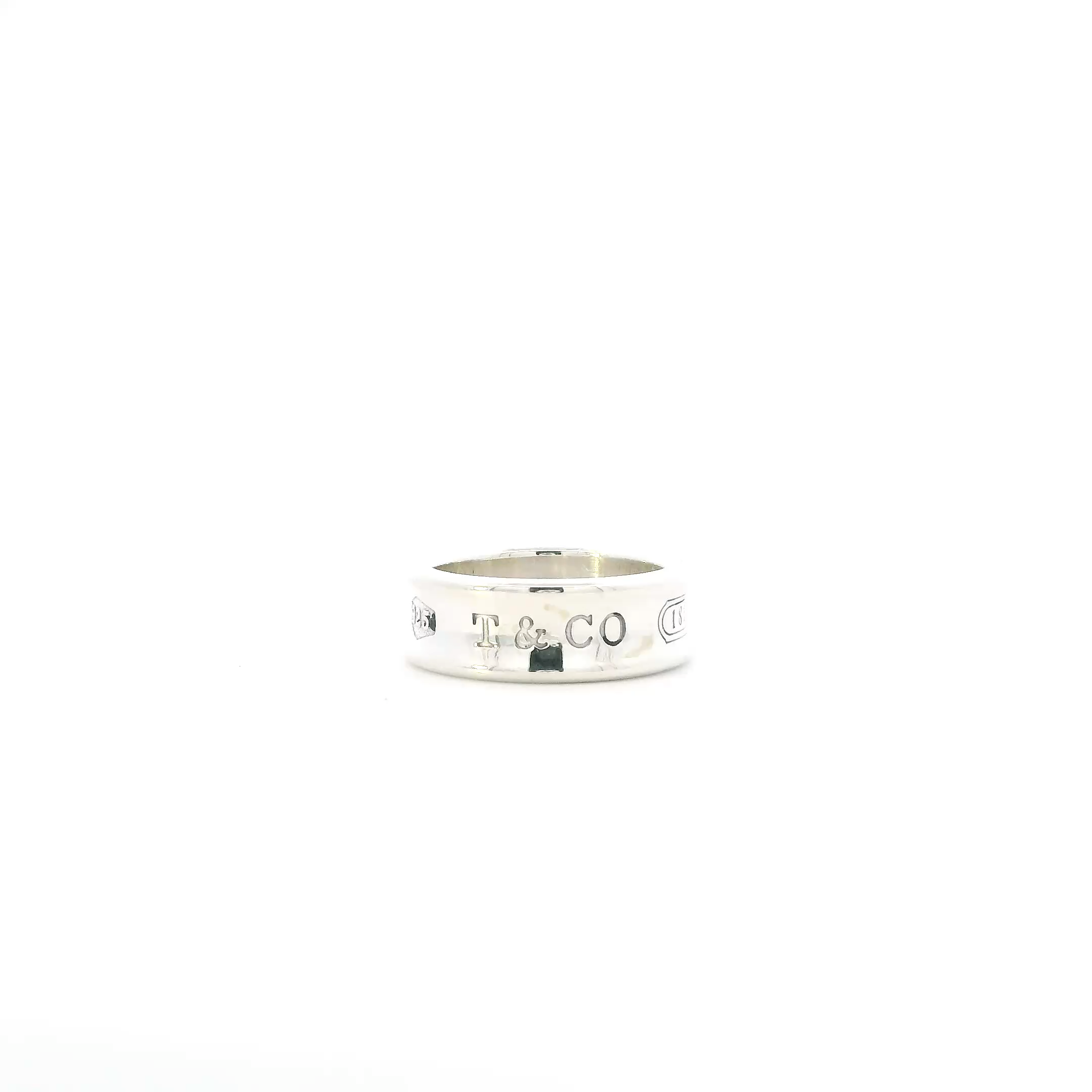 Silver Tiffany & Co. 1837 Medium Band Ring
