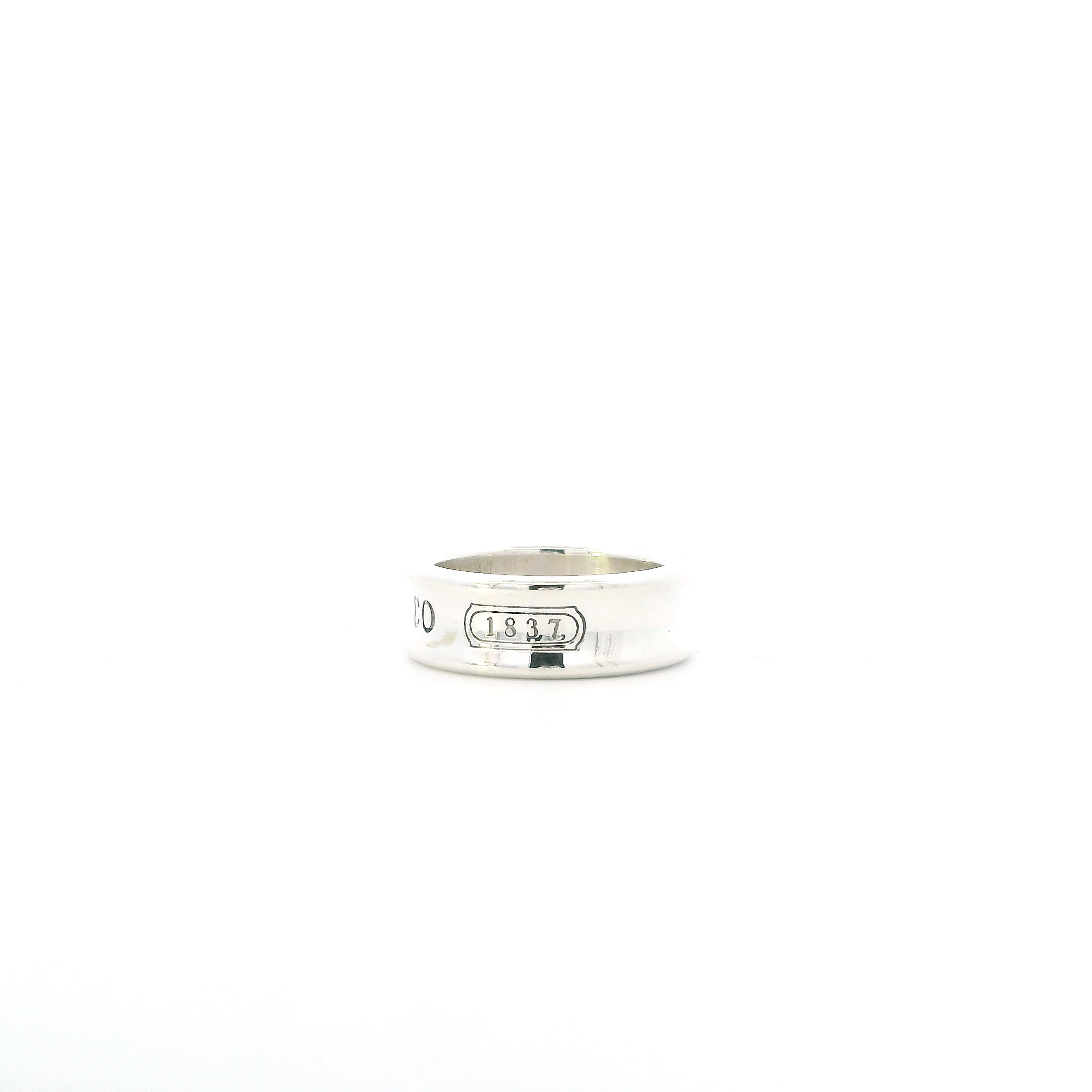 Silver Tiffany & Co. 1837 Medium Band Ring