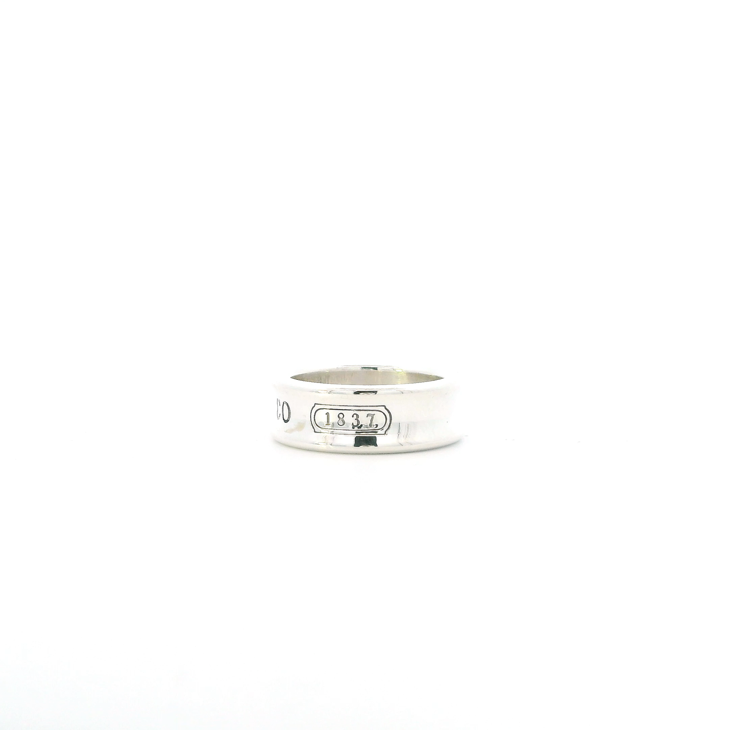 Silver Tiffany & Co. 1837 Medium Band Ring