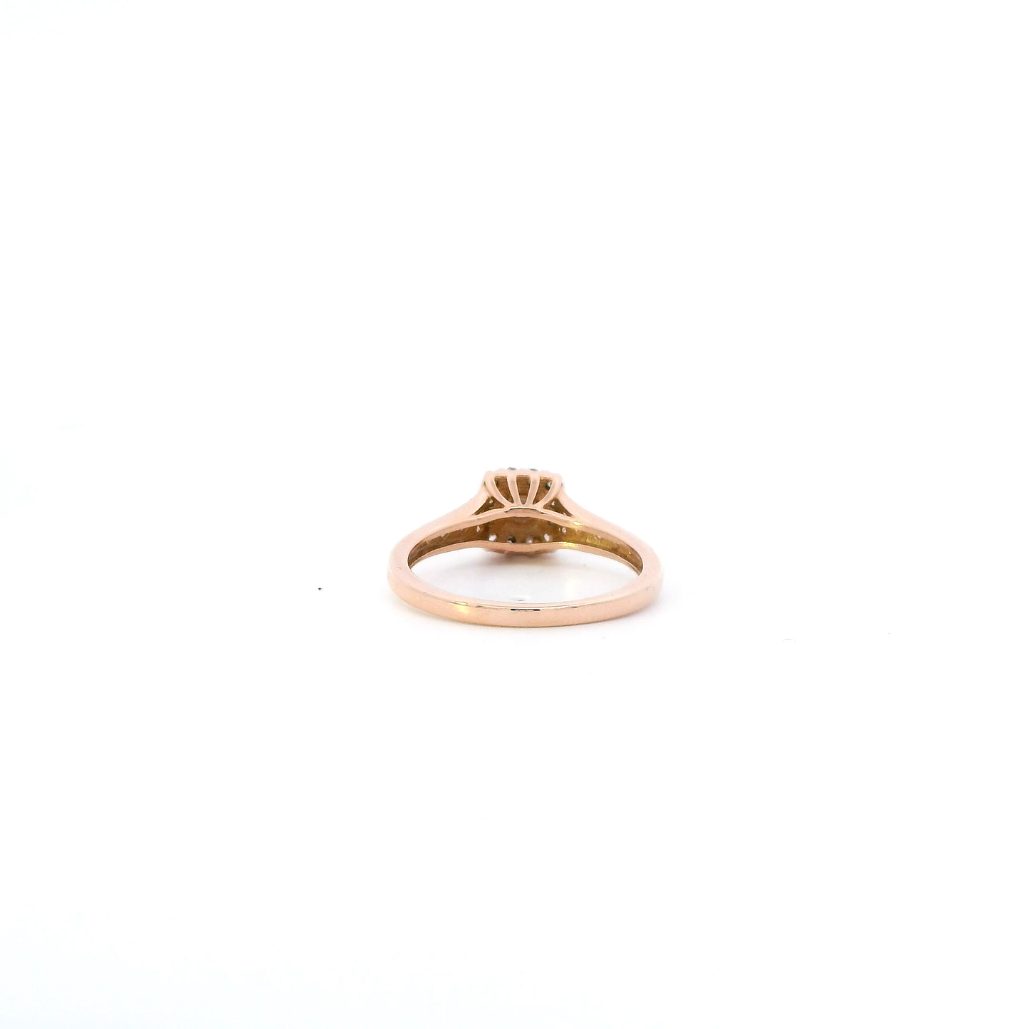 14K Rose Gold Diamond Womens Ring - 0.32ct