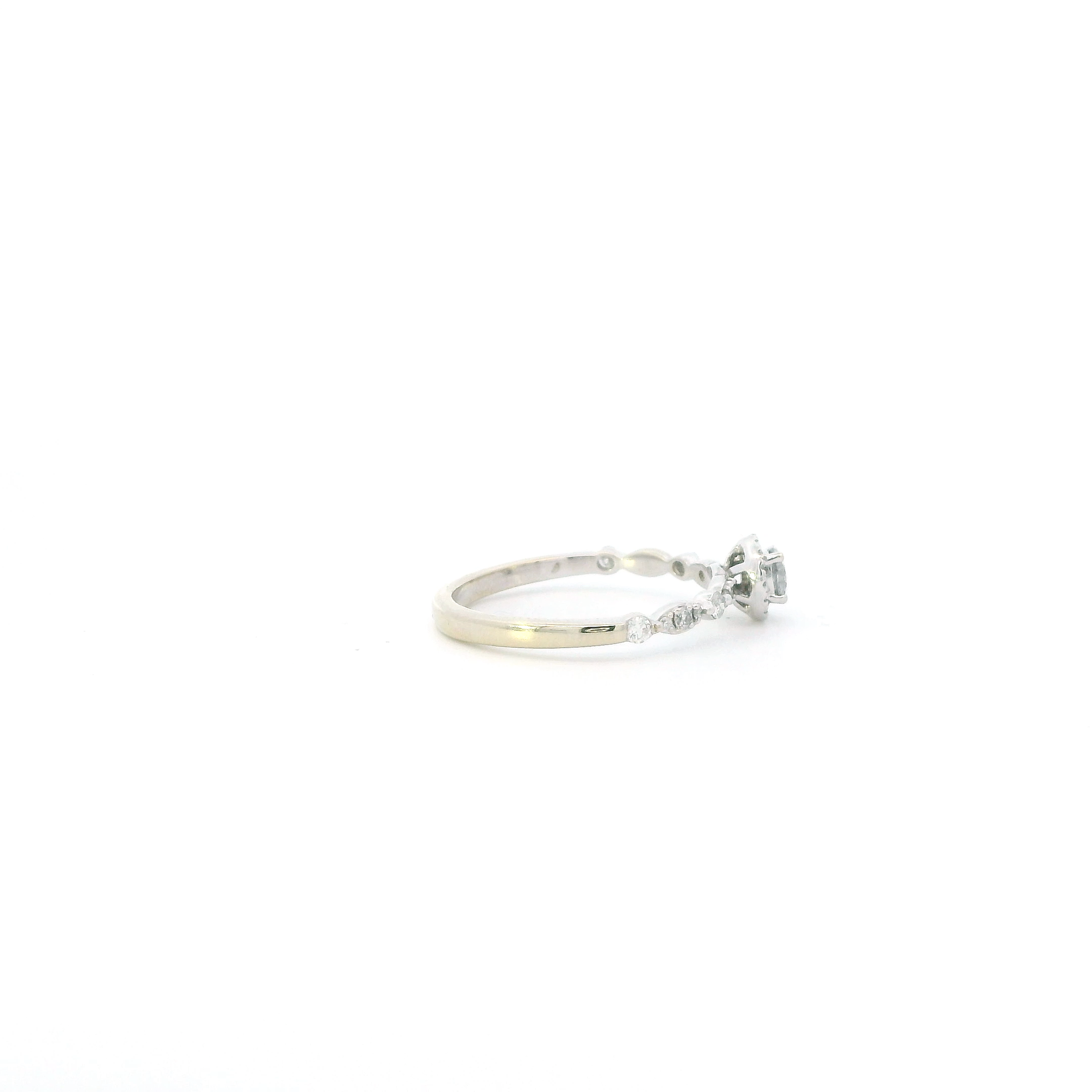 14K White Gold Diamond Womens Ring - 0.40ct