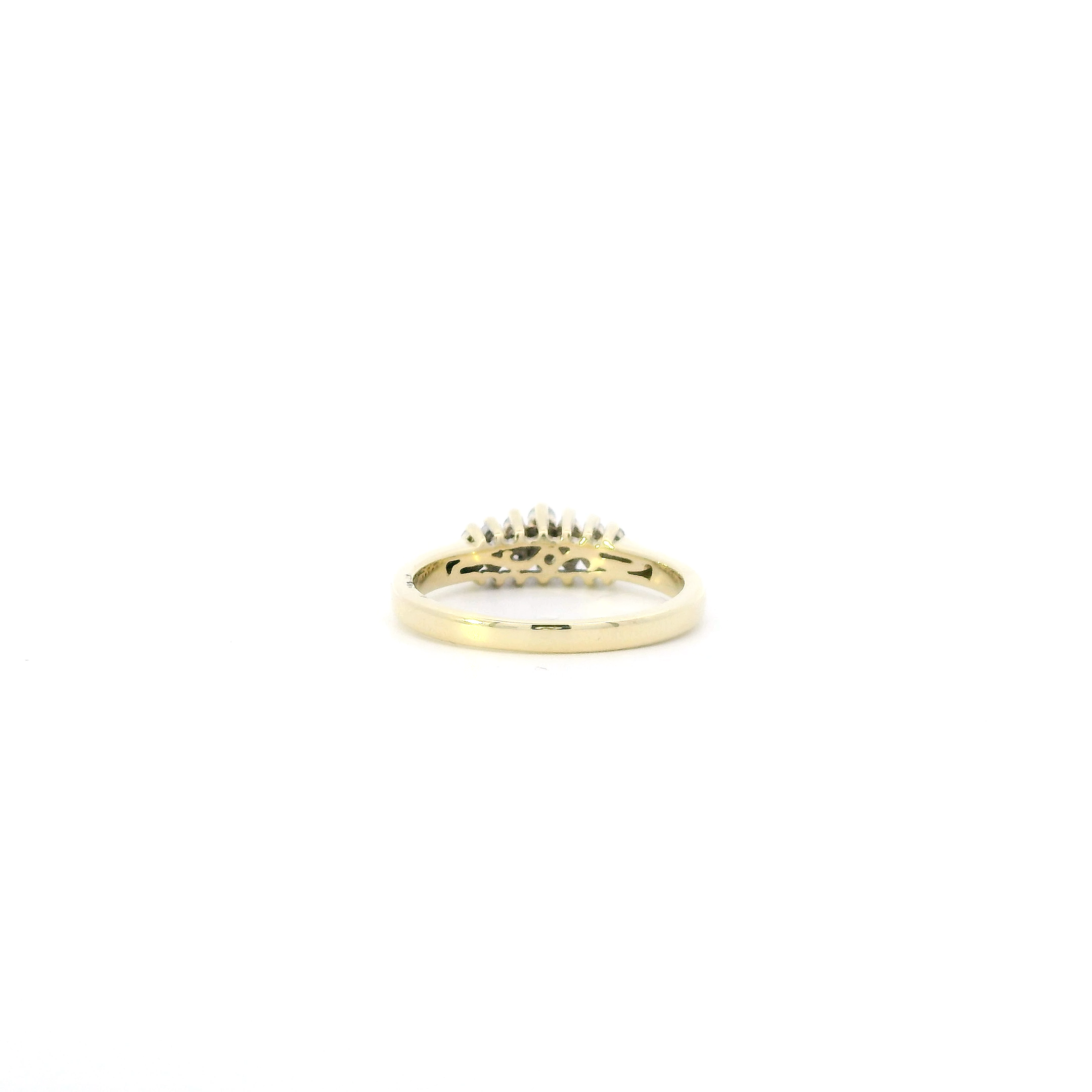 14K Yellow Gold Diamond Womens Ring - 0.24ct
