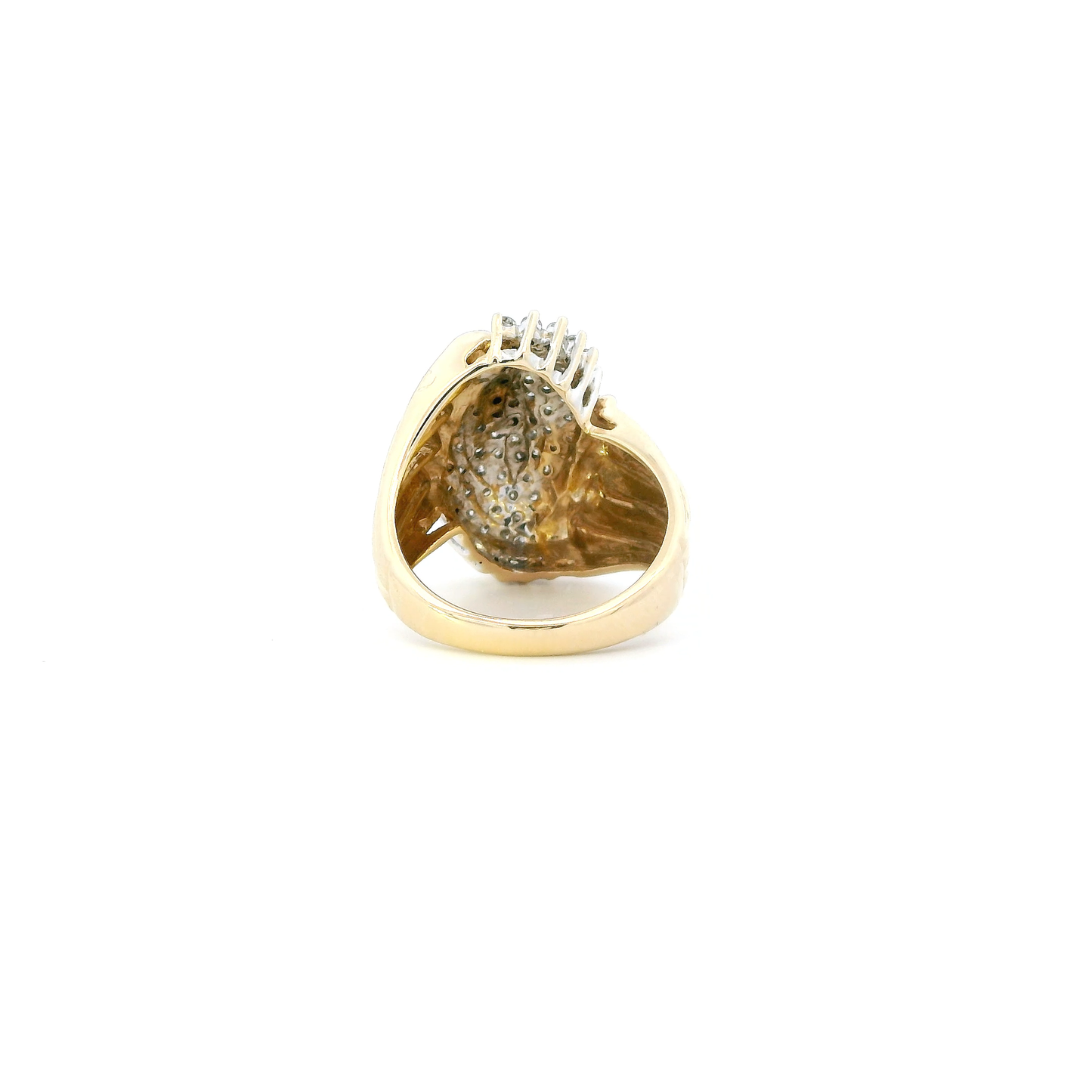 10K Yellow Gold Diamond Womens Ring - 0.82ct