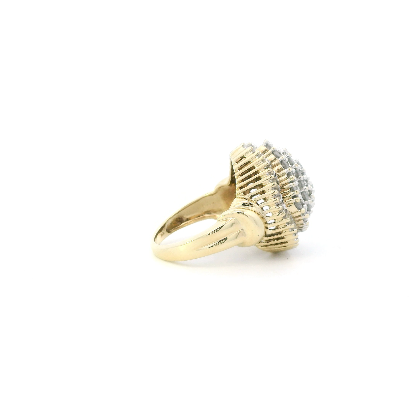 10K Yellow Gold Diamond Womens Ring - 1.59ct
