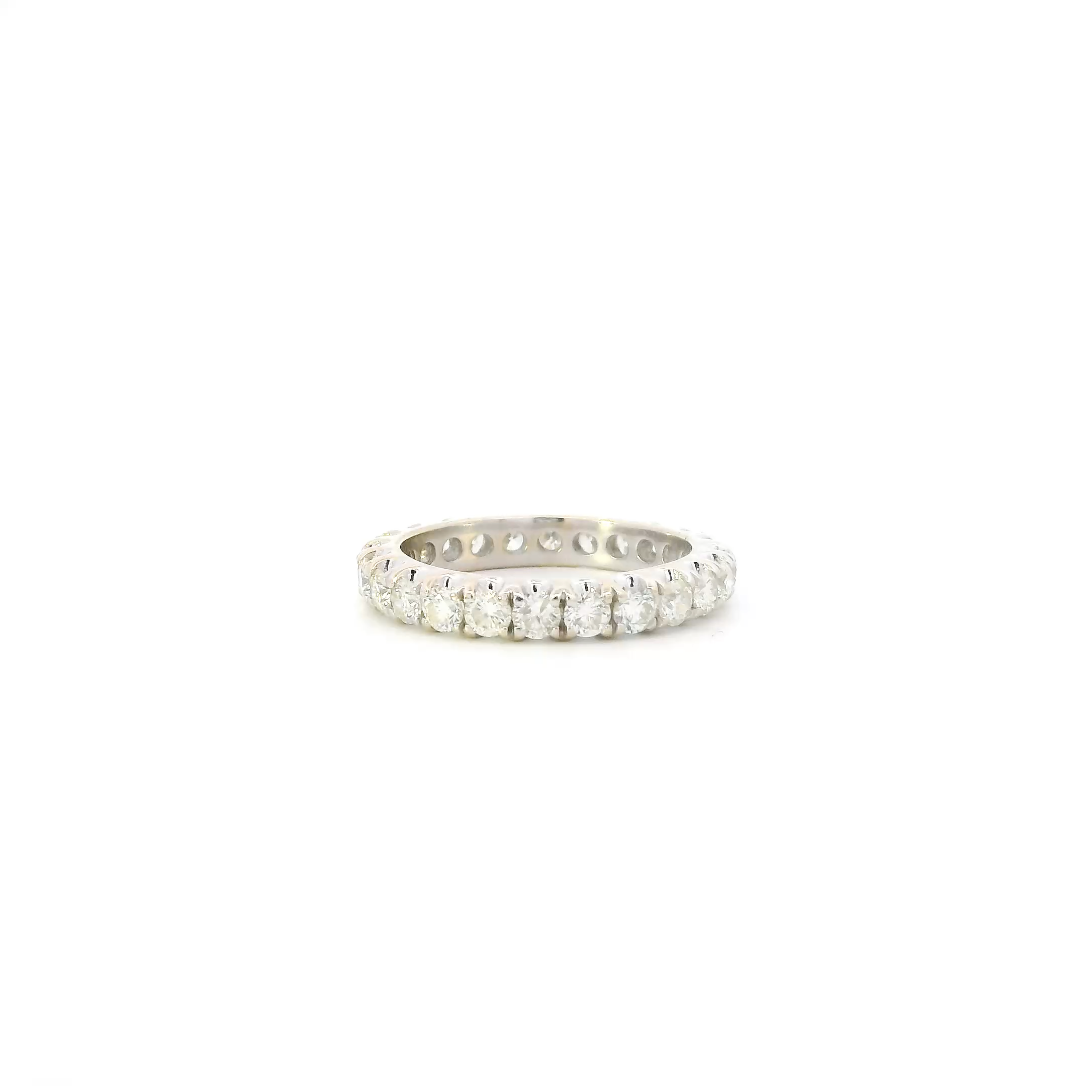 18K White Gold Diamond Eternity Band - 1.96ct