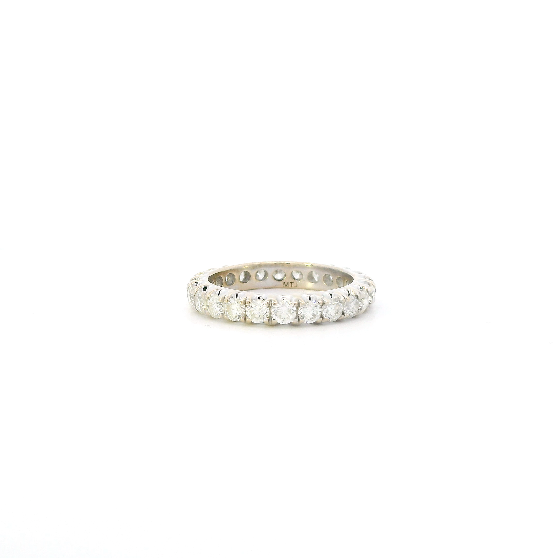 18K White Gold Diamond Eternity Band - 1.96ct
