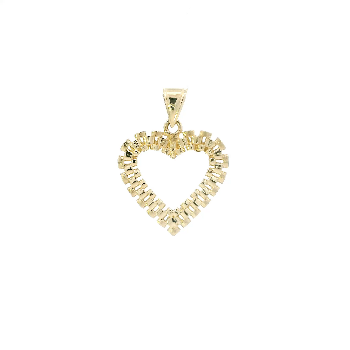 10K Yellow Gold Rolex Heart Pendant