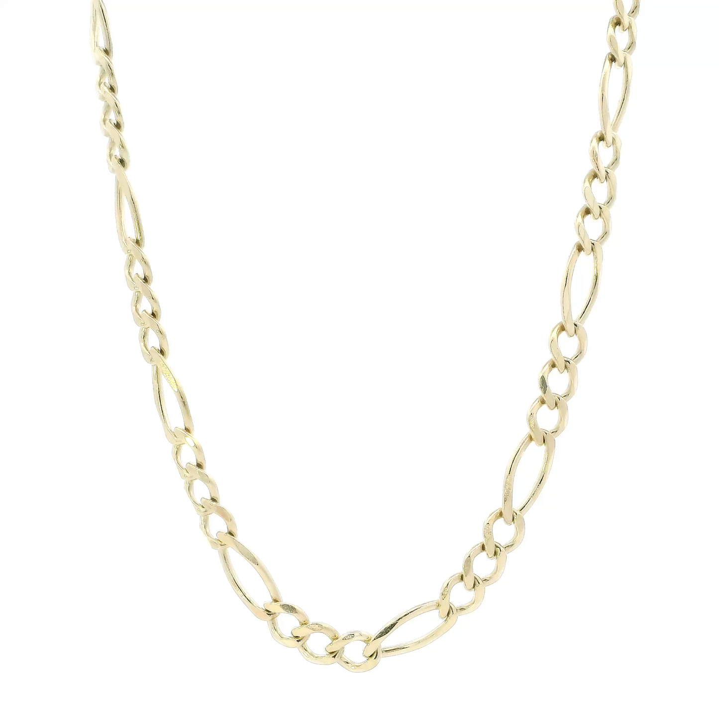 10K Yellow Gold 24" Figaro Chain