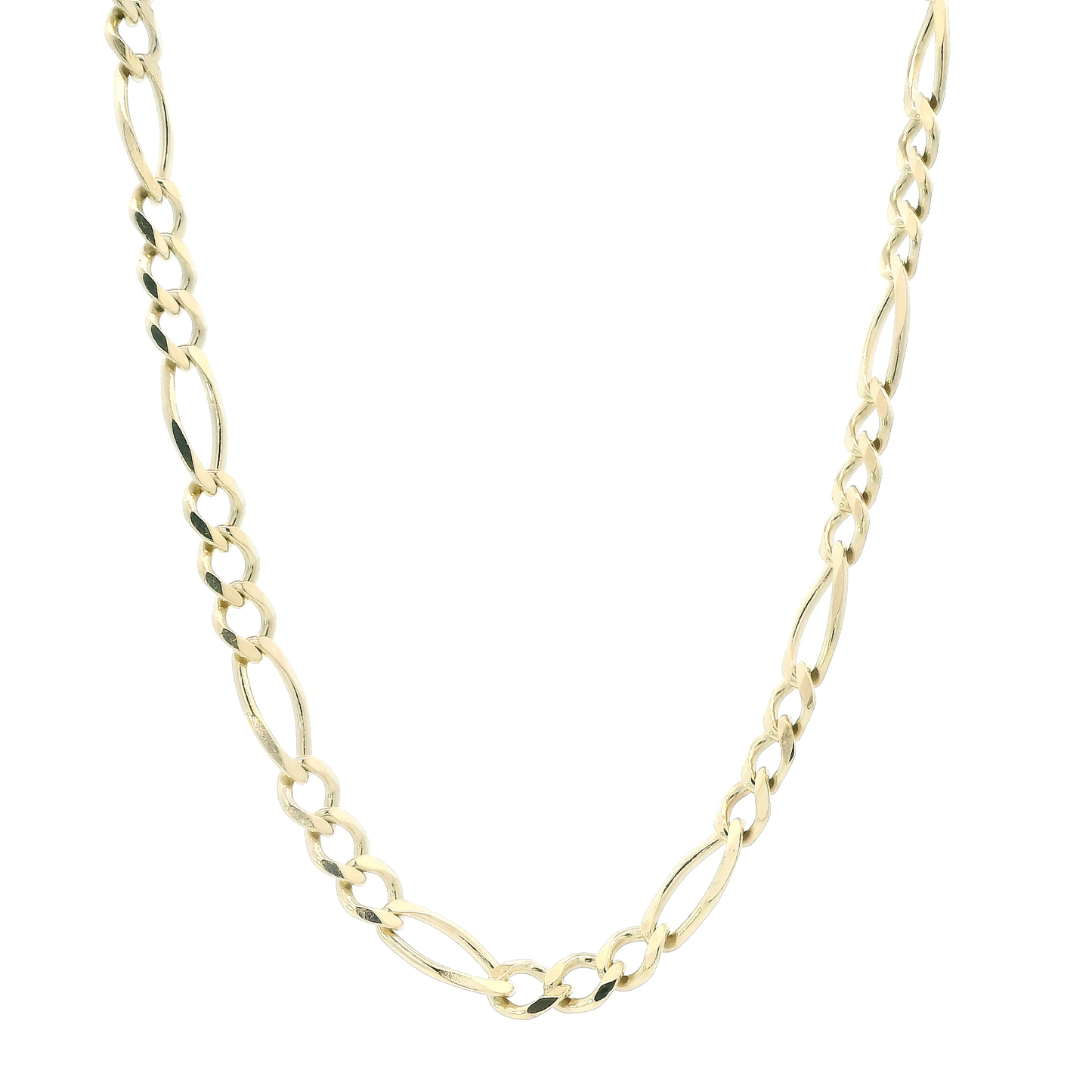 10K Yellow Gold 24" Figaro Chain