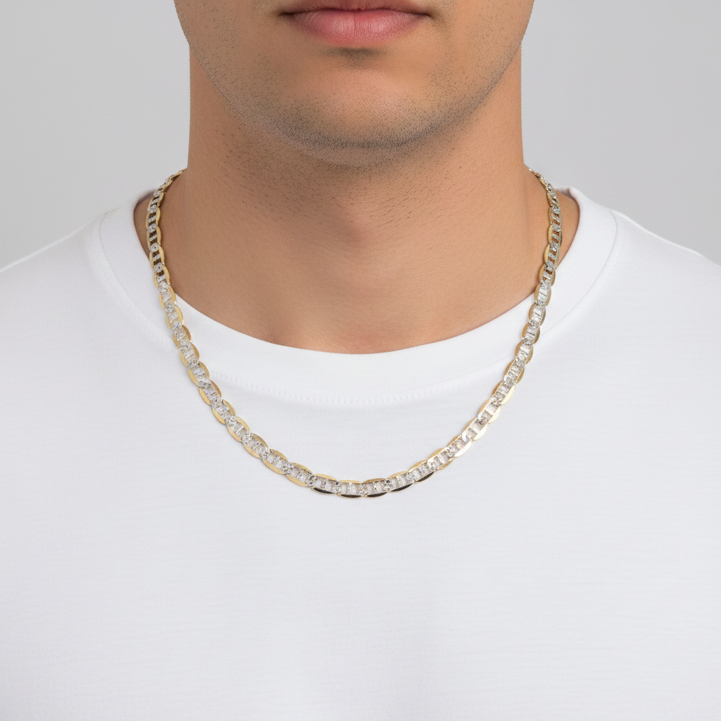 14K Yellow & White Gold 24