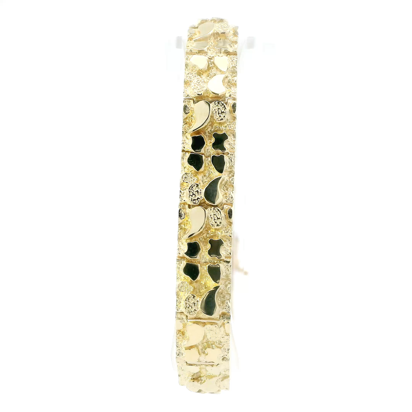 14K Yellow Gold 7" Nugget Bracelet