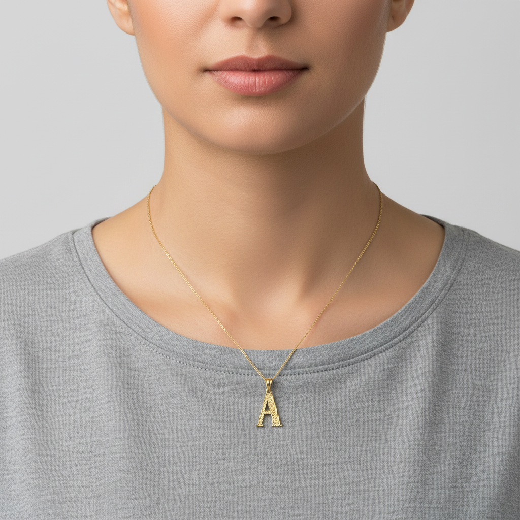 10K Yellow Gold Letter 