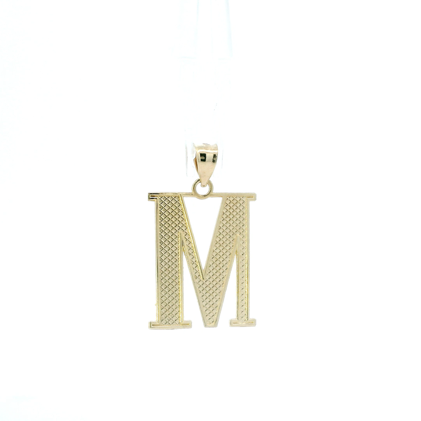 10K Yellow Gold Letter "M" Pendant