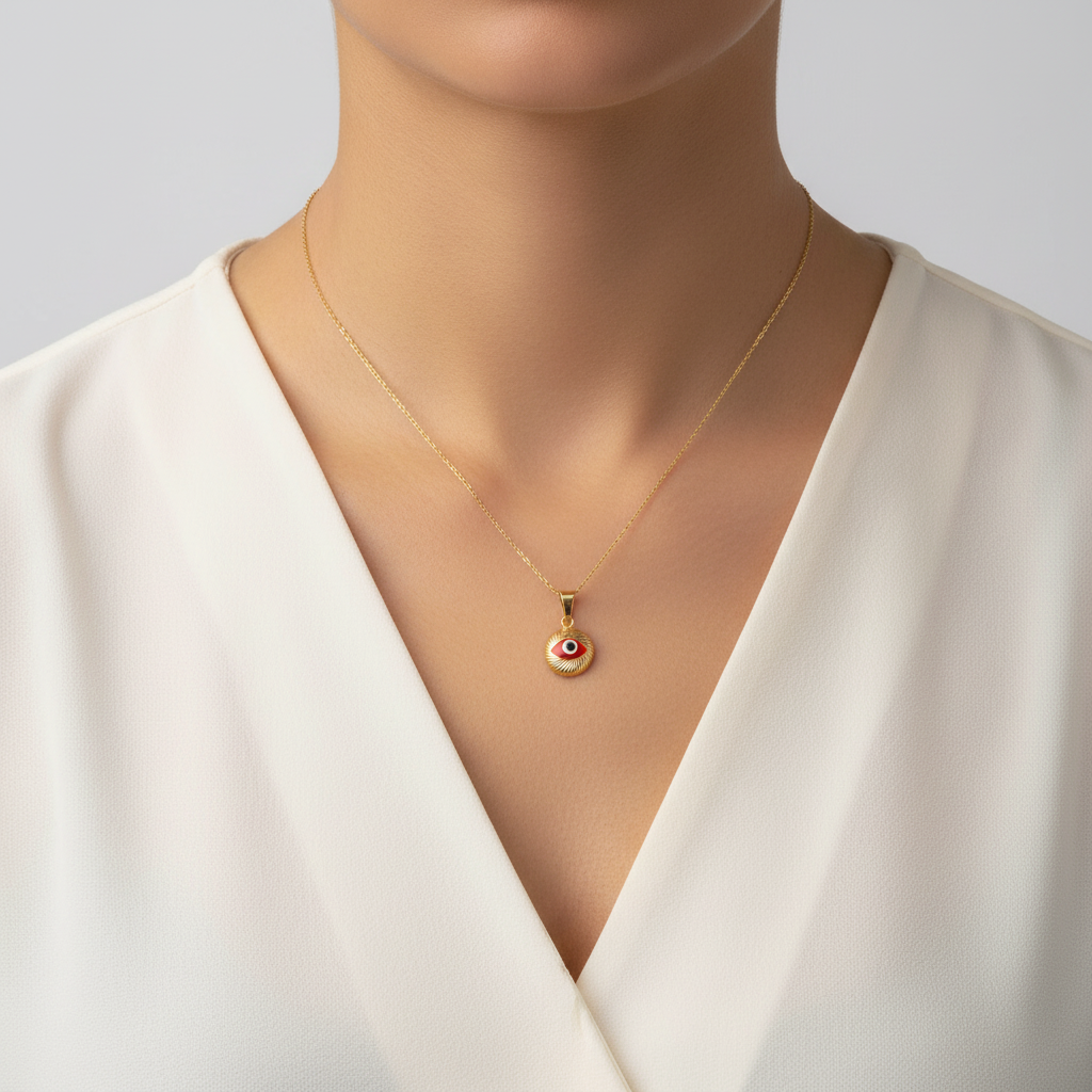 14K Yellow Gold Red 