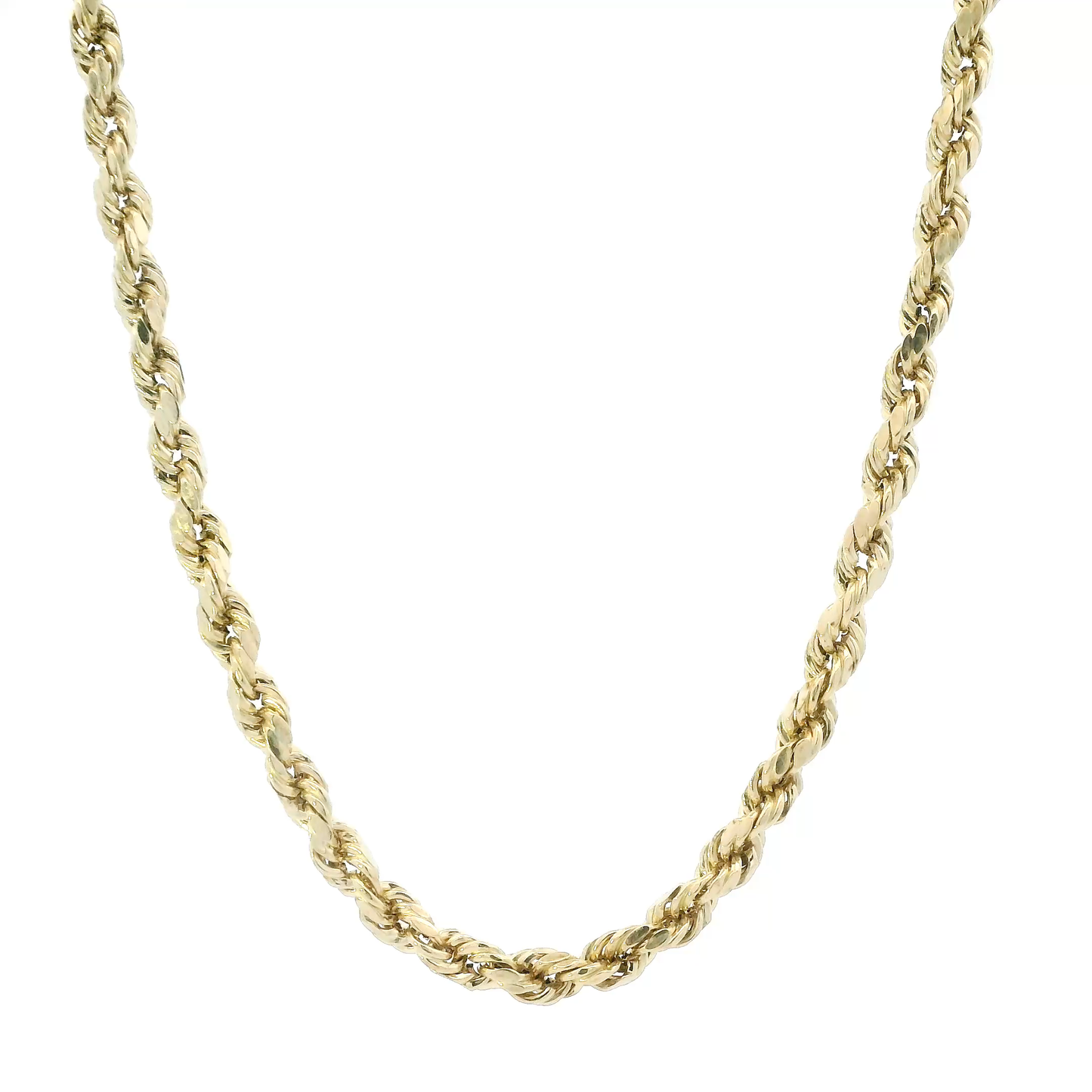 10K Yellow Gold 25" Hollow Rope Chain