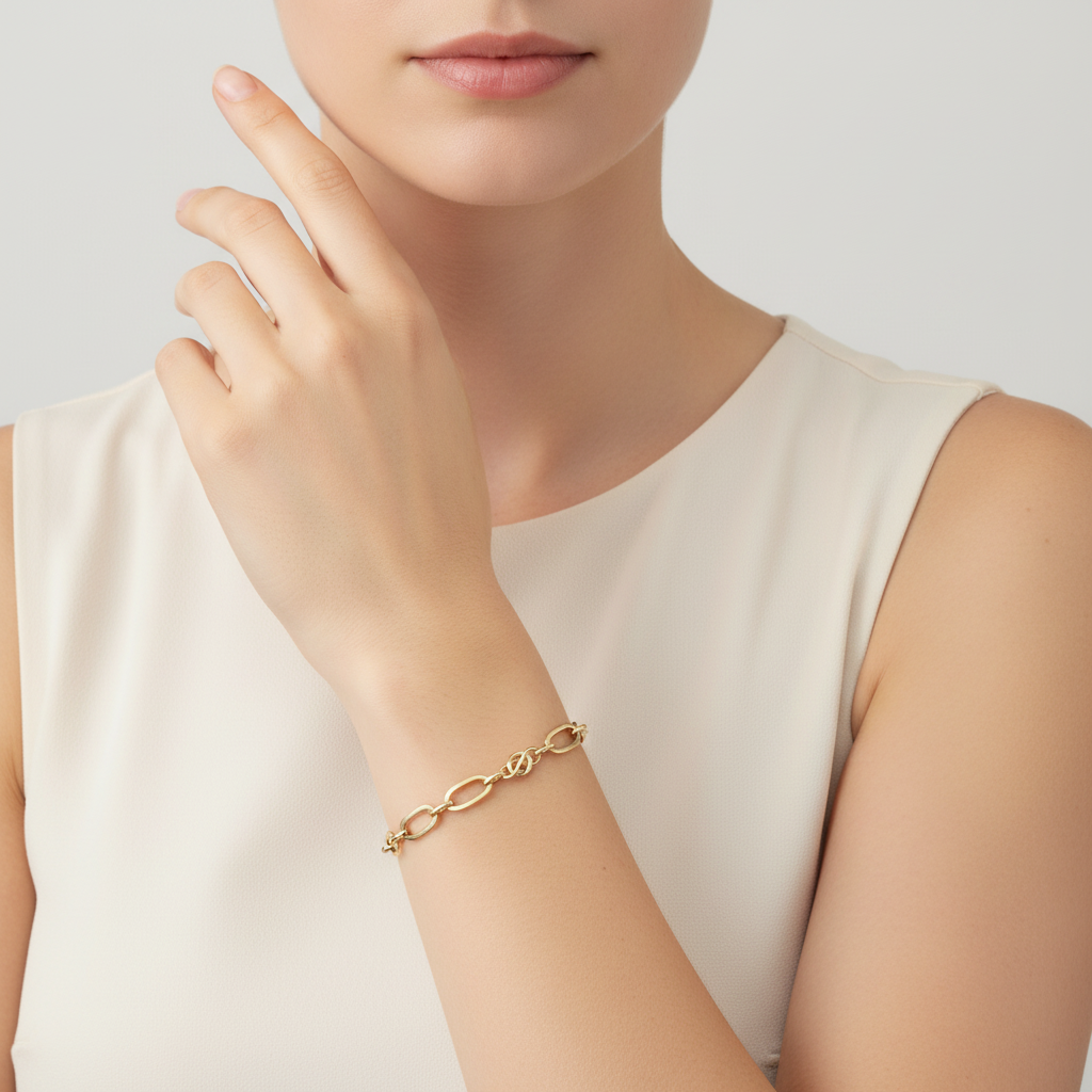 14K Yellow Gold 8