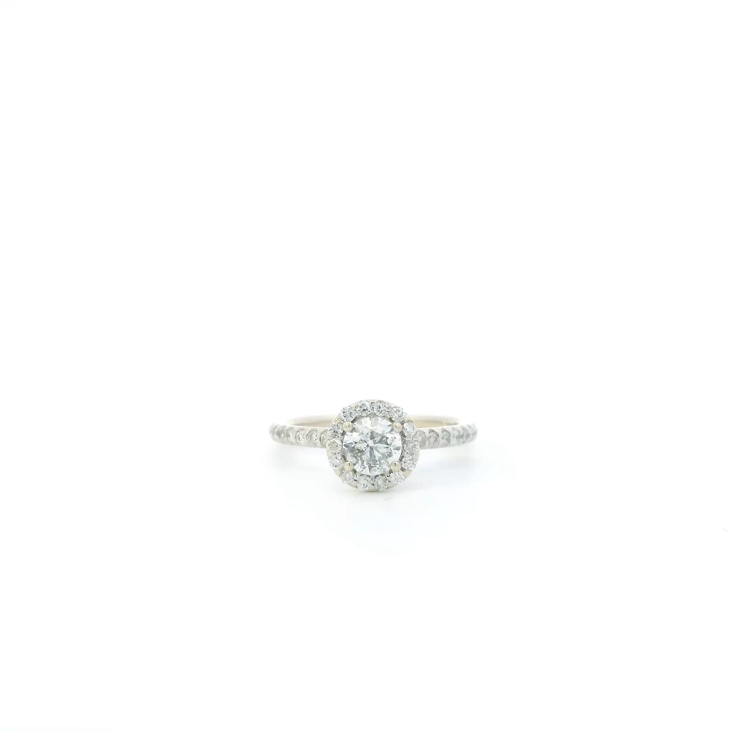 14K White Gold Diamond Womens Ring - 0.80ct