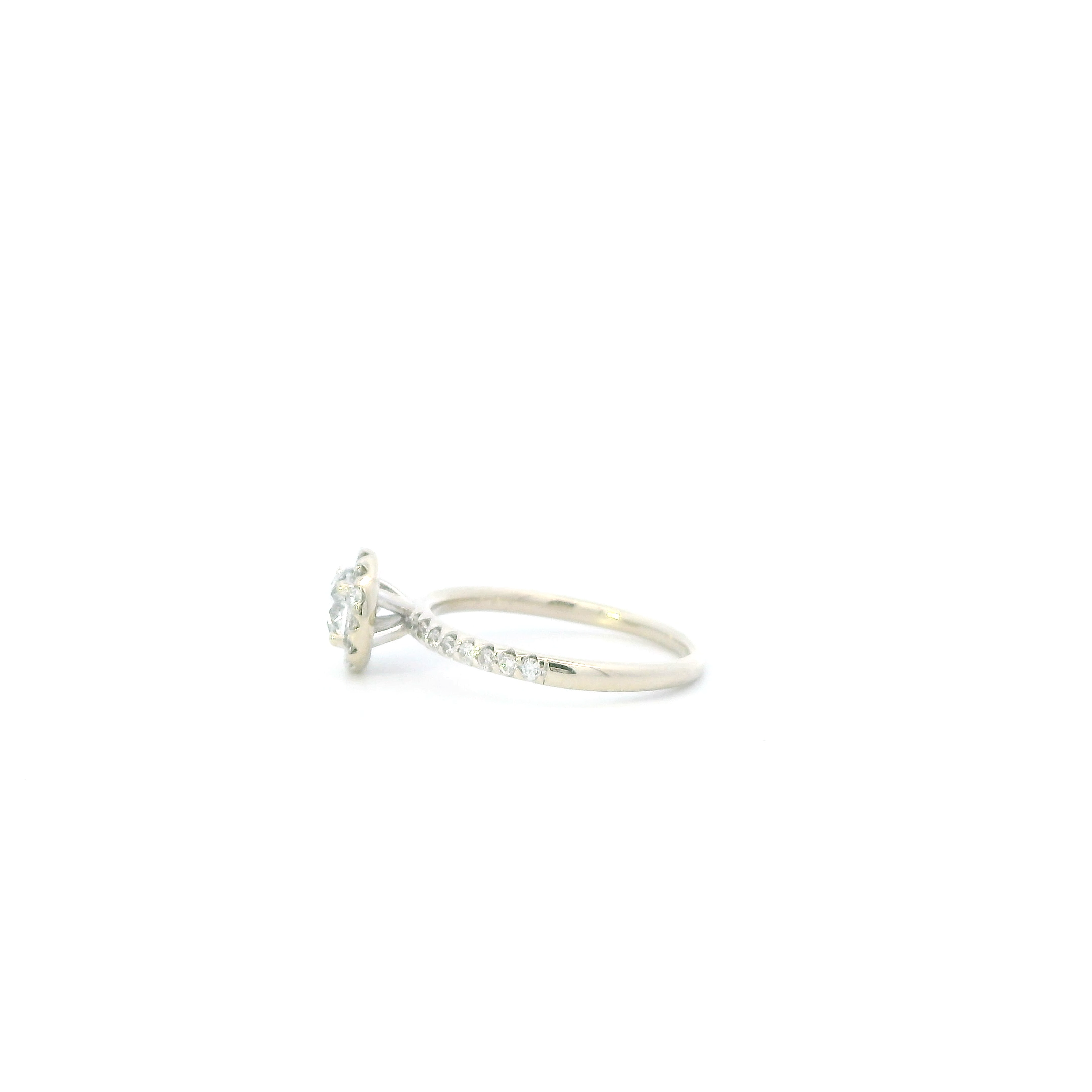 14K White Gold Diamond Womens Ring - 0.80ct