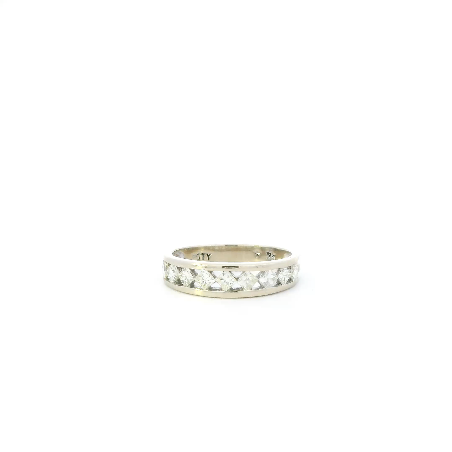 14K White Gold Diamond Womens Ring - 0.92ct