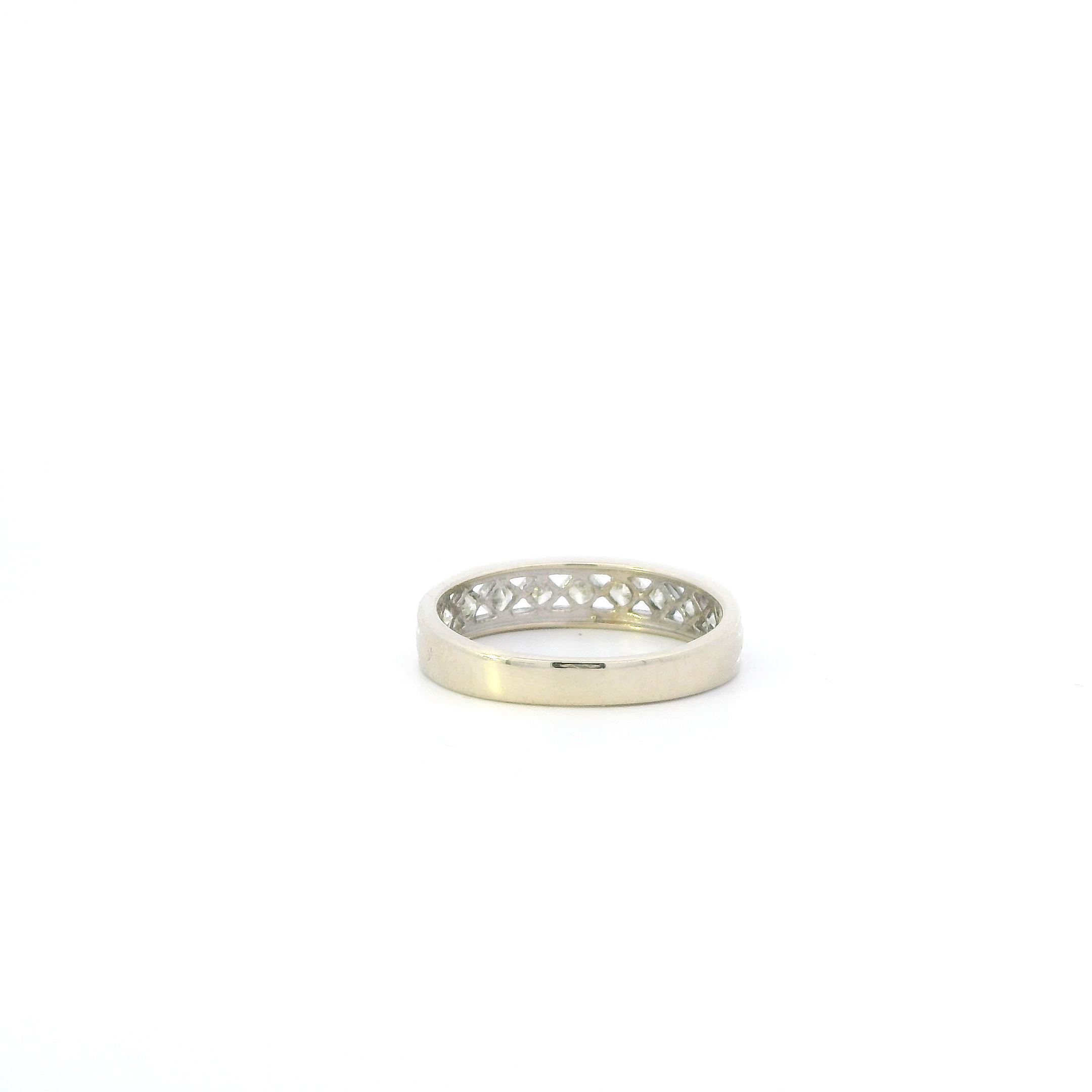 14K White Gold Diamond Womens Ring - 0.92ct