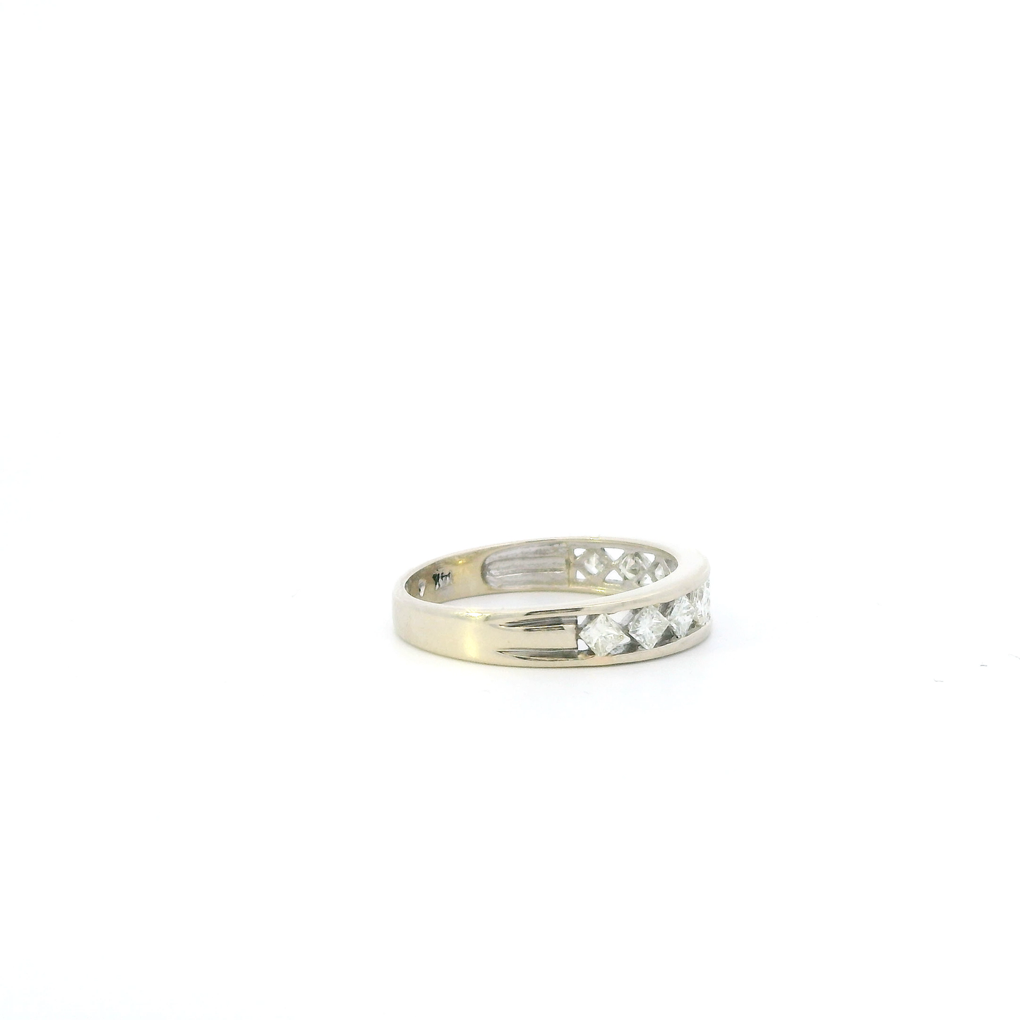 14K White Gold Diamond Womens Ring - 0.92ct