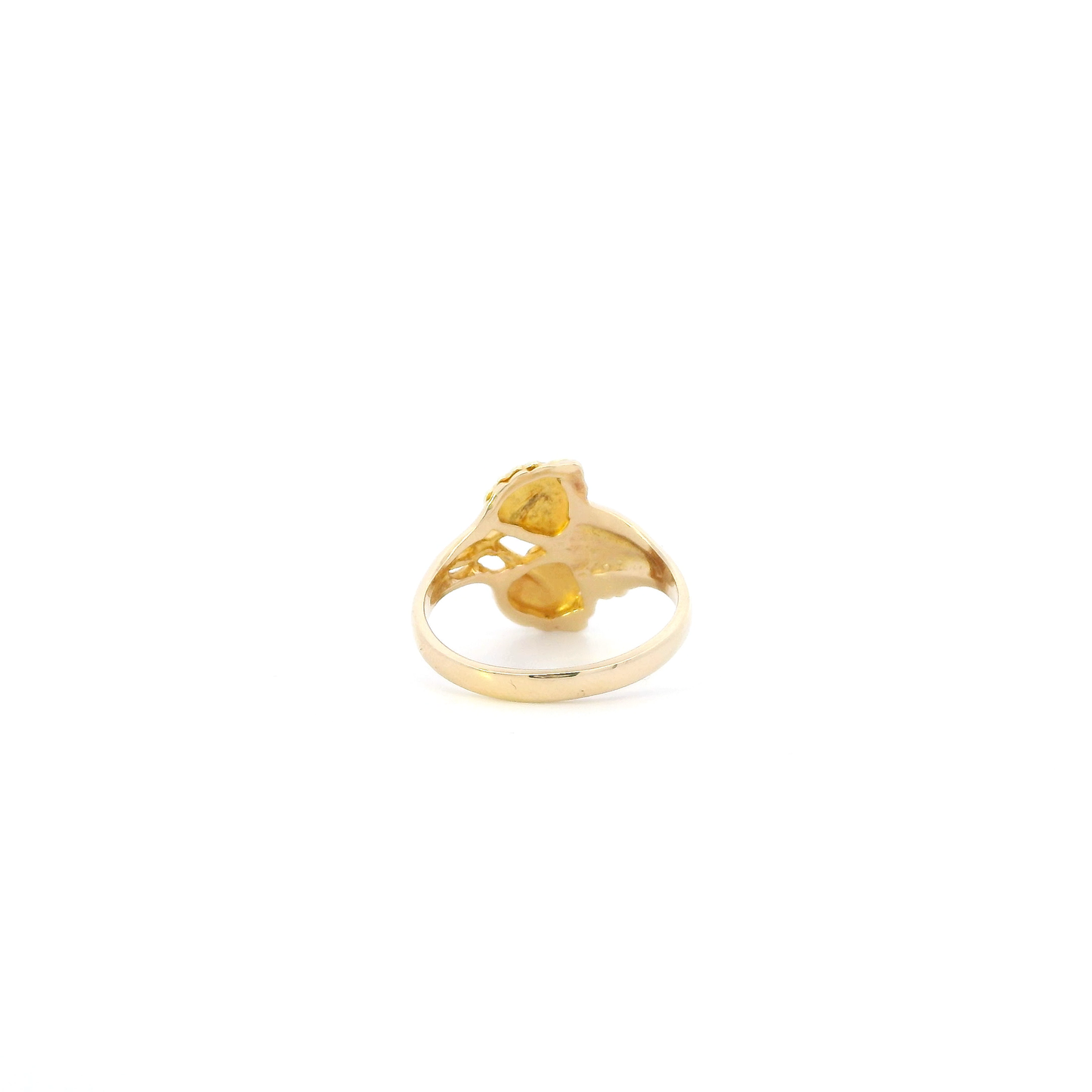 10K Yellow Gold Black Hills Gold Leaf Womens Ring