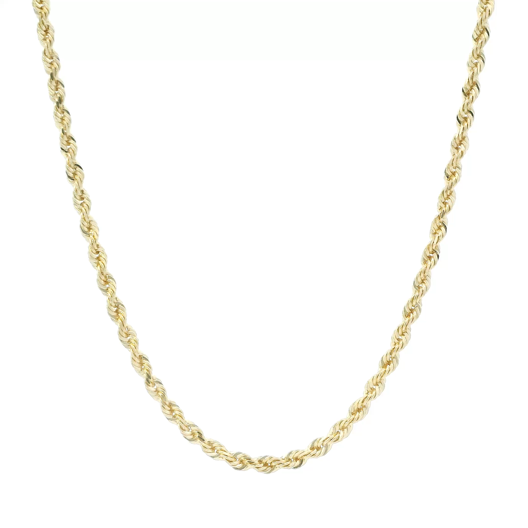 14K Yellow Gold 24' Rope Chain