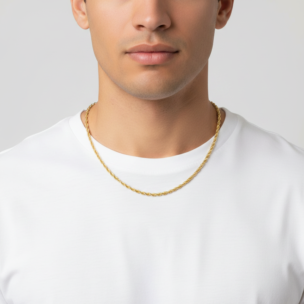 14K Yellow Gold 24' Rope Chain