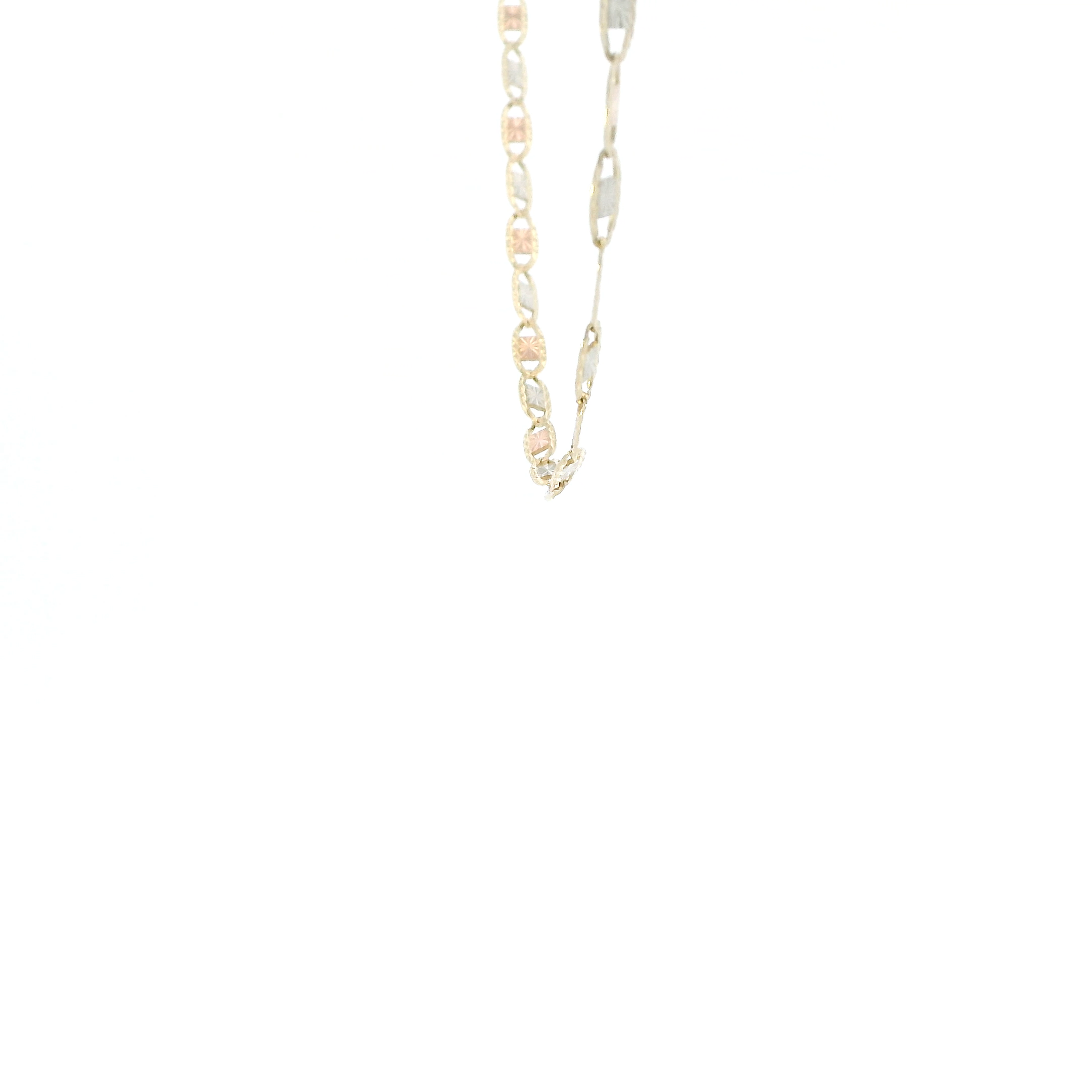 14K Tri Color Gold 19