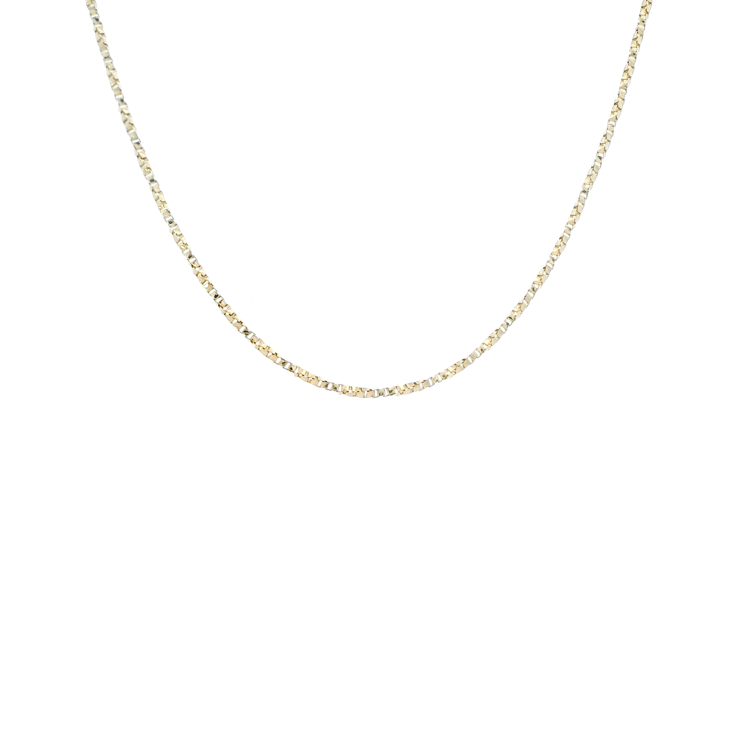 14K Yellow Gold 25" Twisted Box Chain