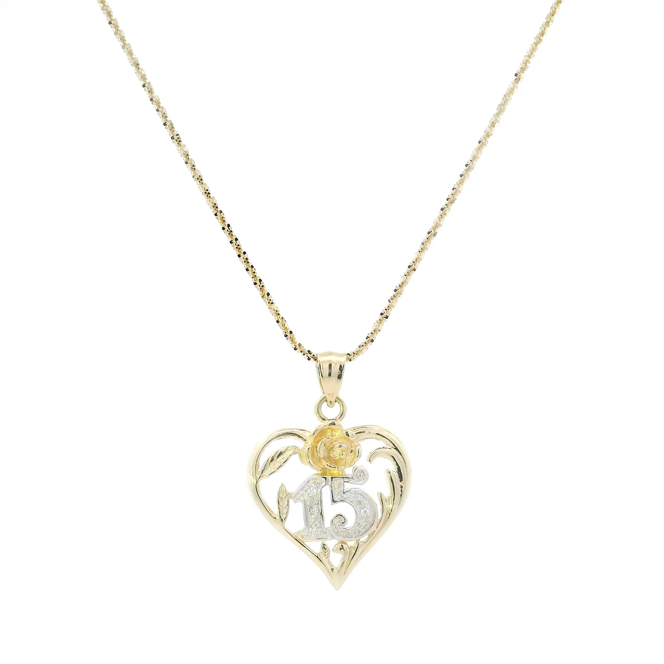 14K Yellow & White Gold 