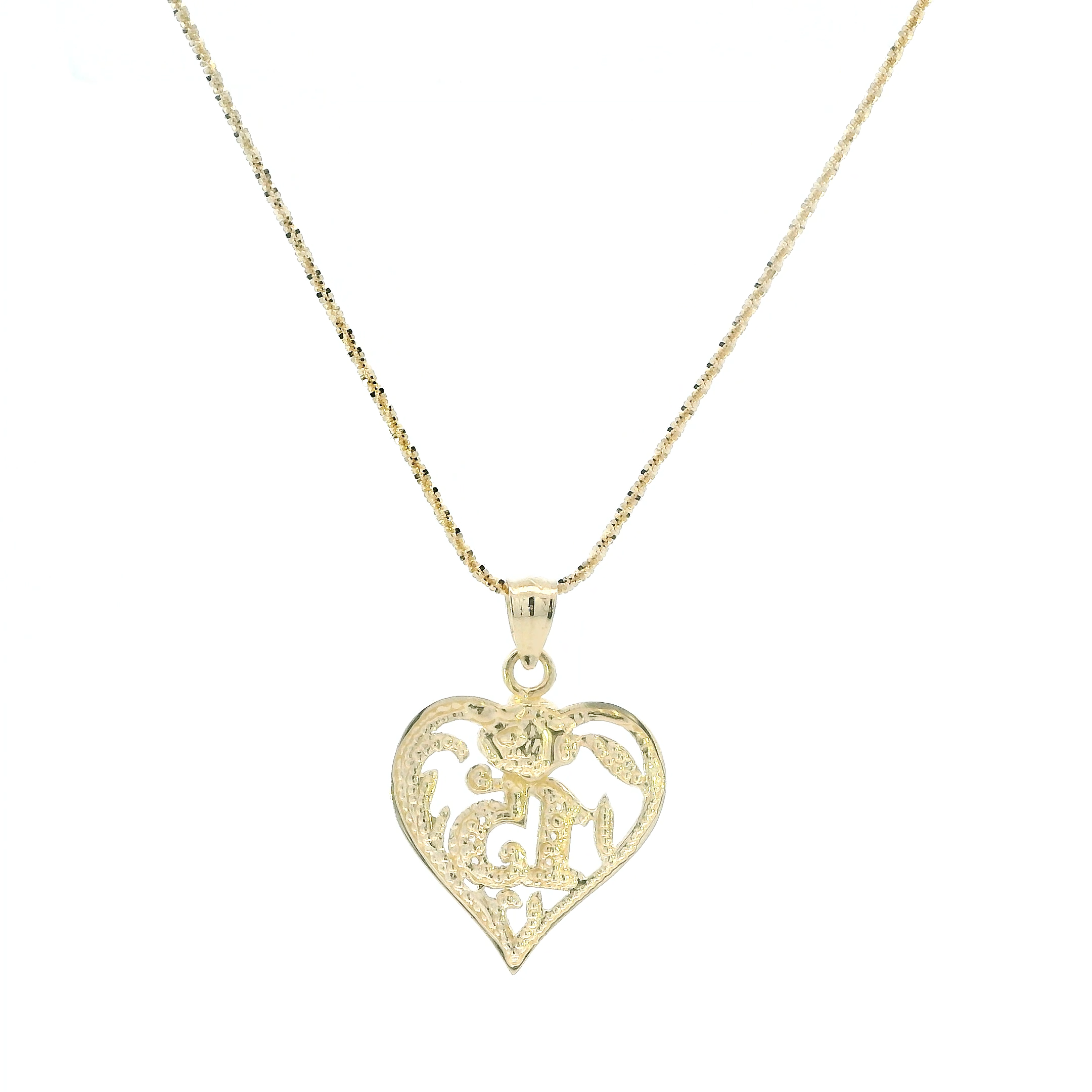 14K Yellow & White Gold 