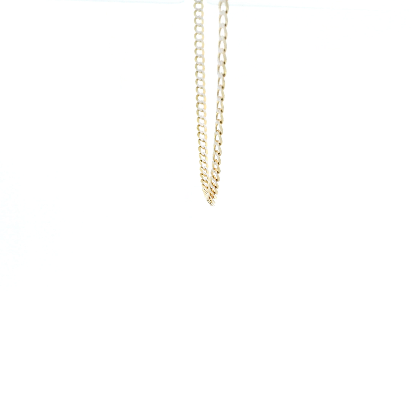 10K Yellow Gold 16" Diamond Cut Curb Chain