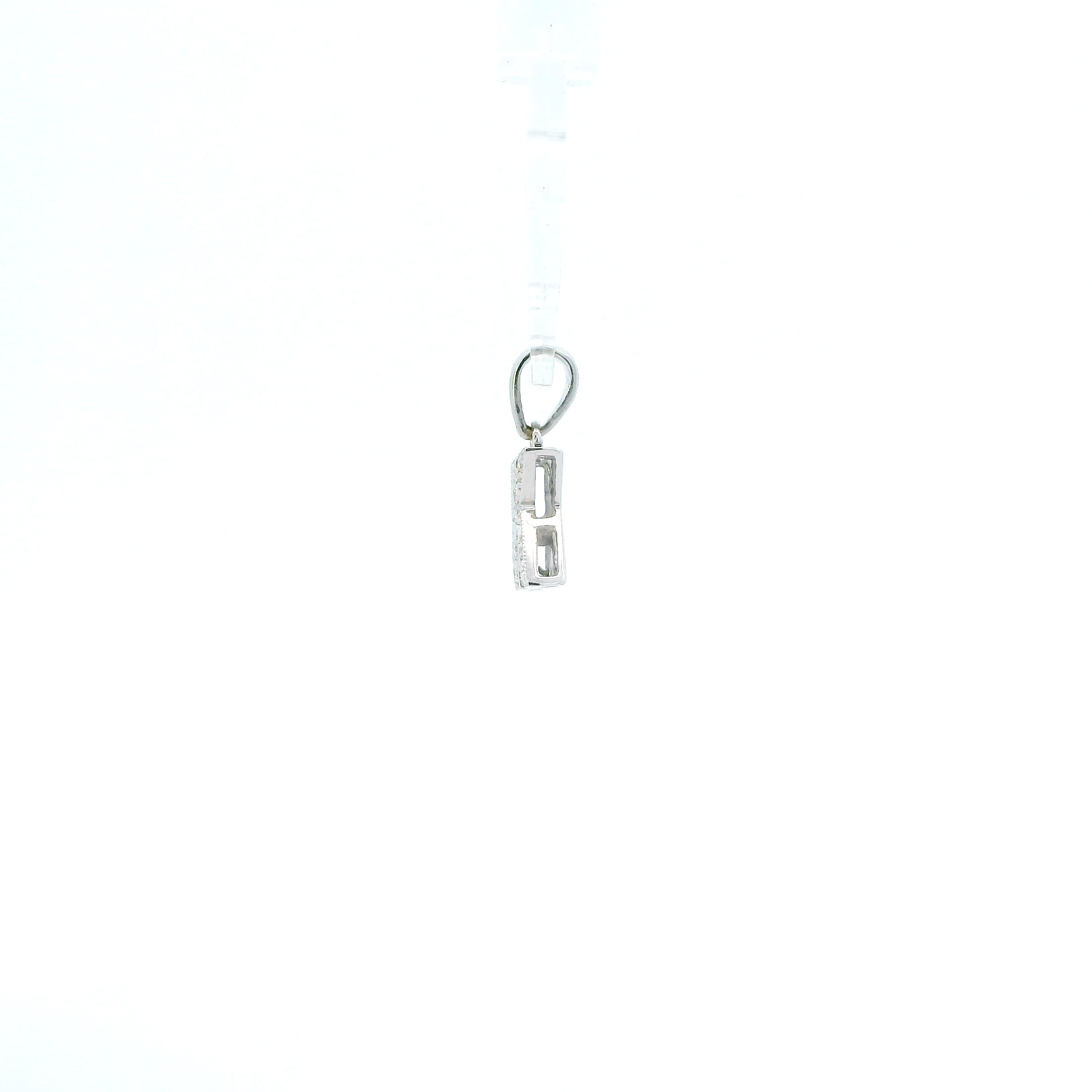 14K White Gold Letter 