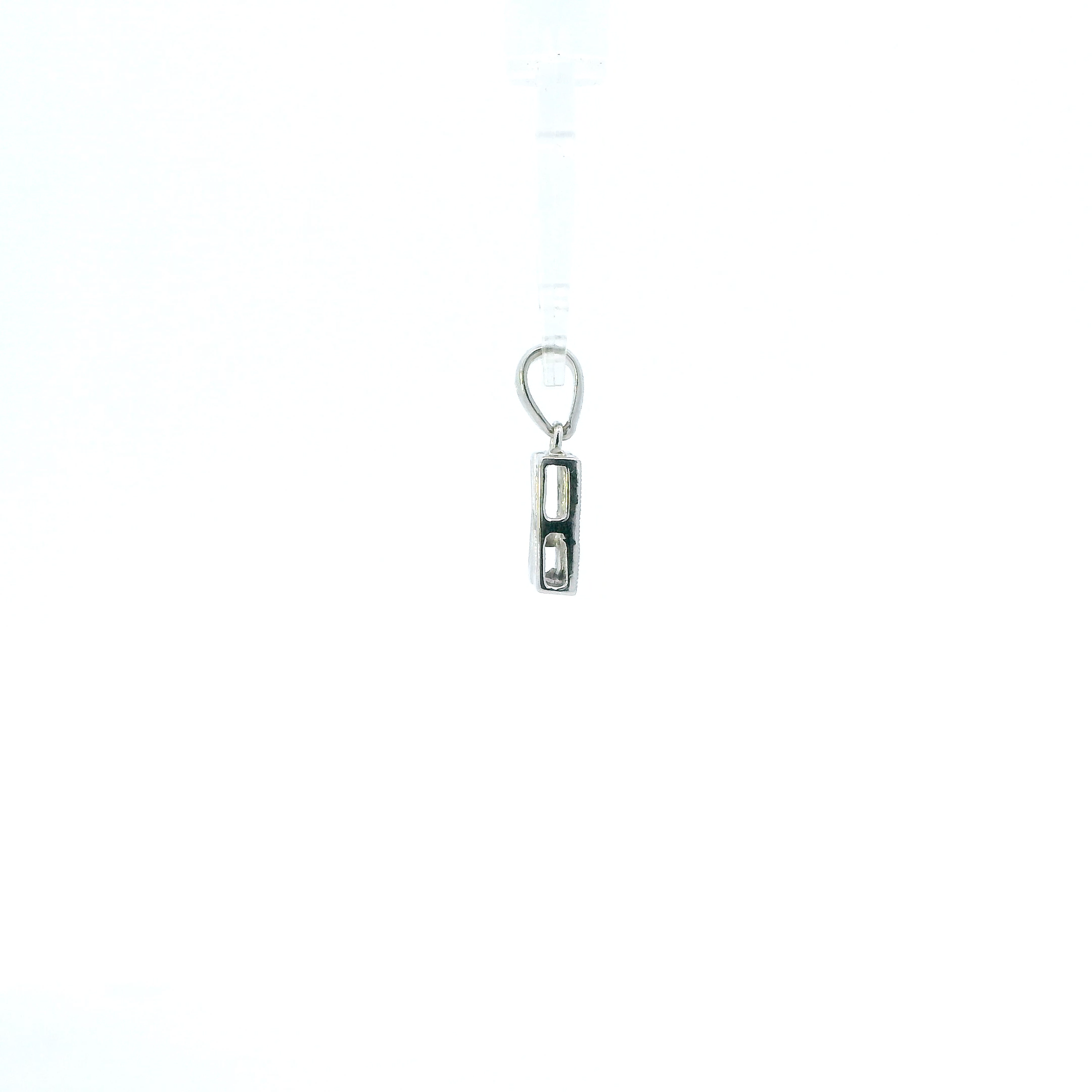 14K White Gold Letter 