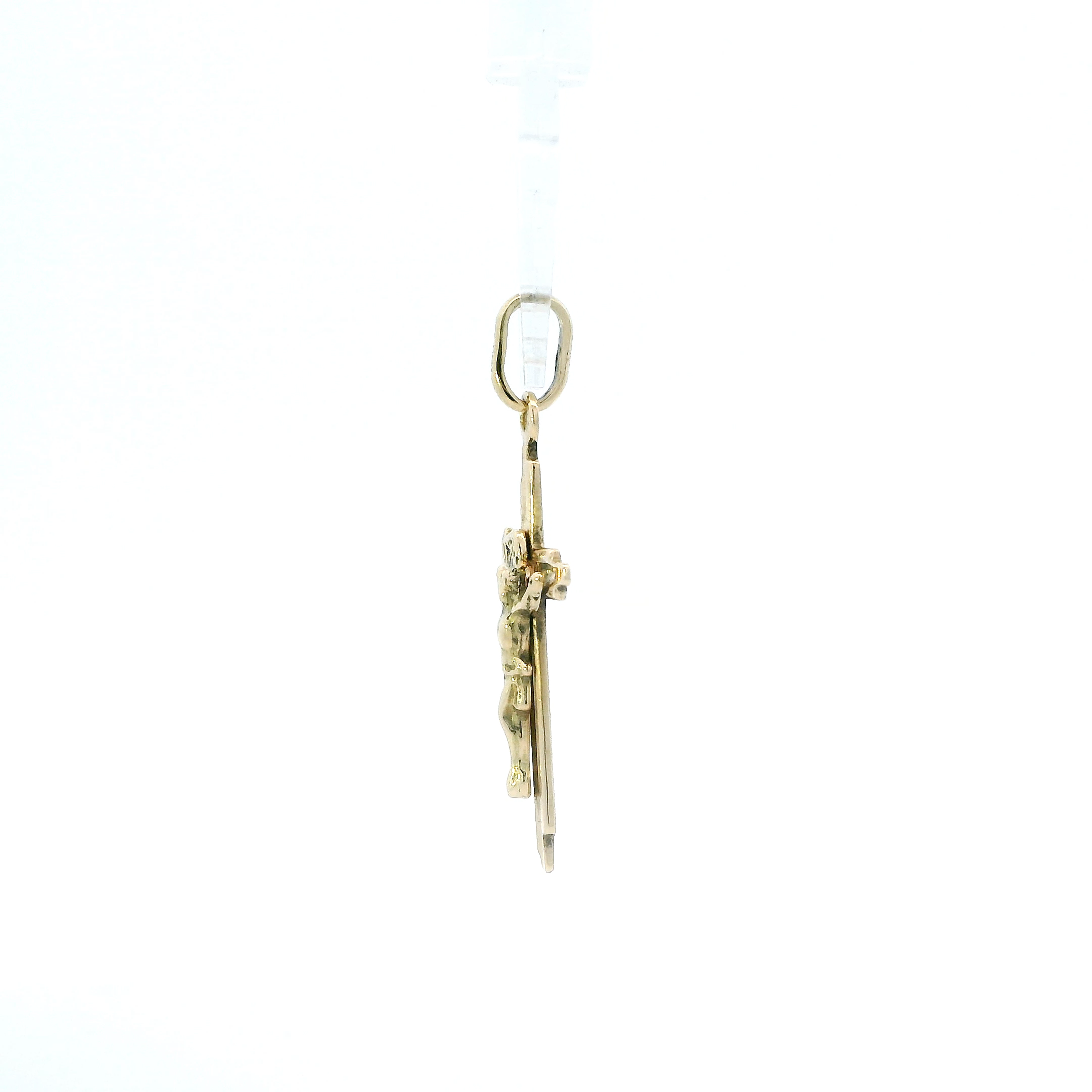 14K Yellow Gold Crucifix Pendant