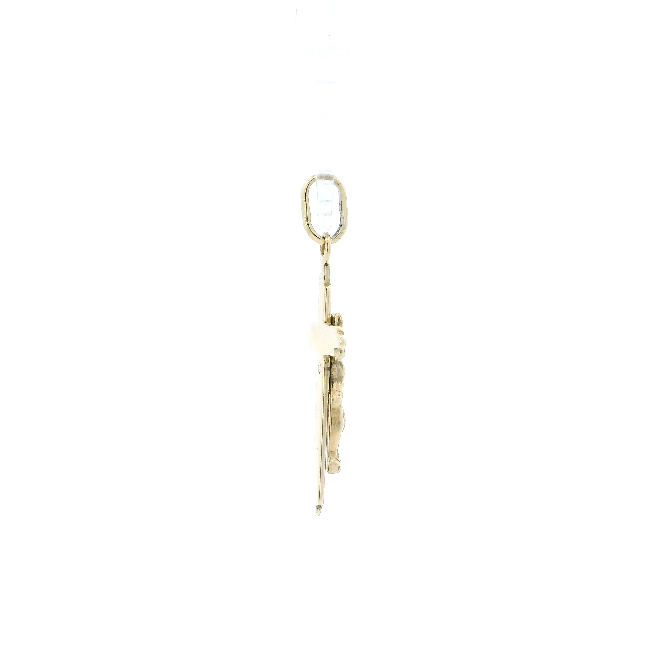 14K Yellow Gold Crucifix Pendant